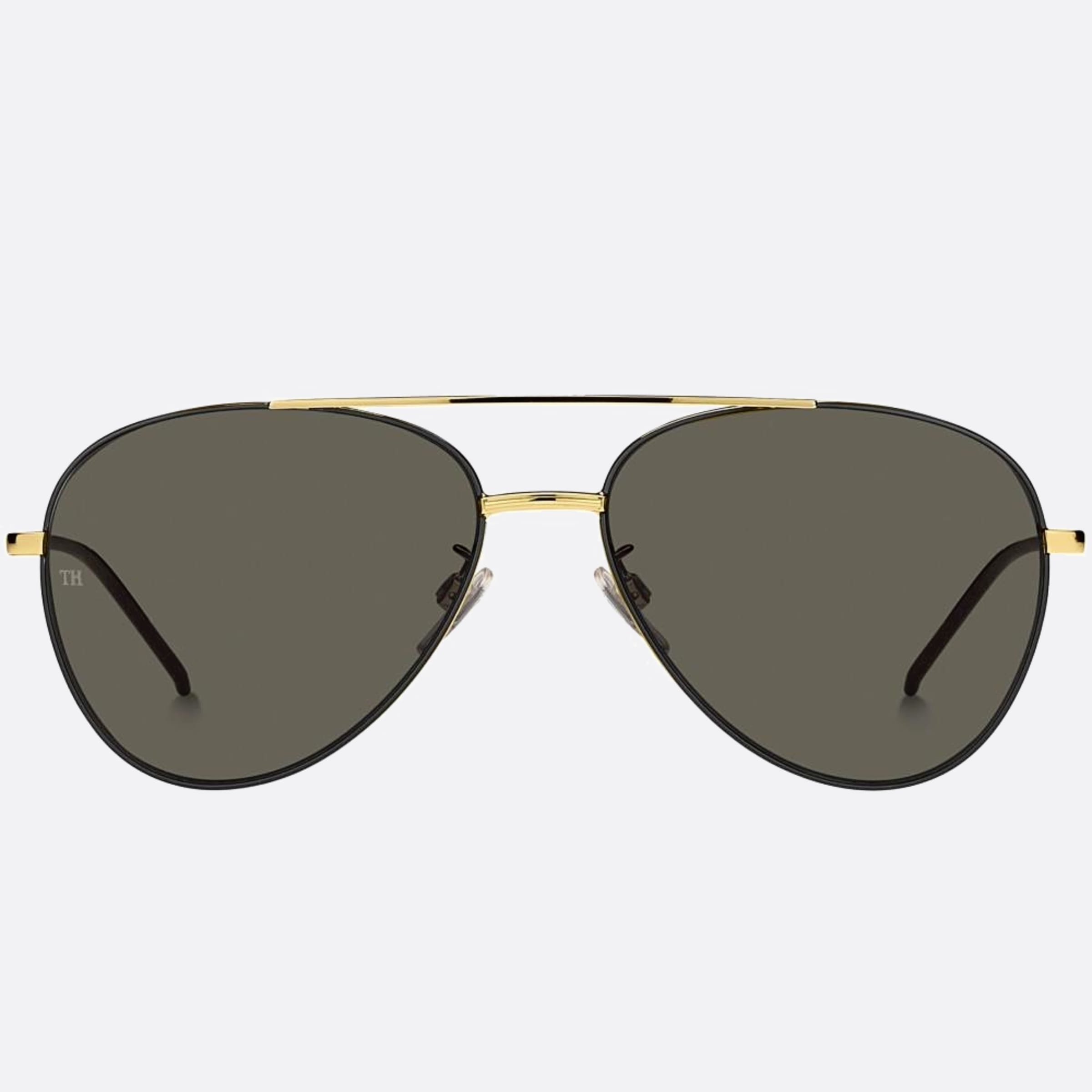 Tommy 60mm Hilfiger I46 Gold Pilot Men Sunglasses - Main View