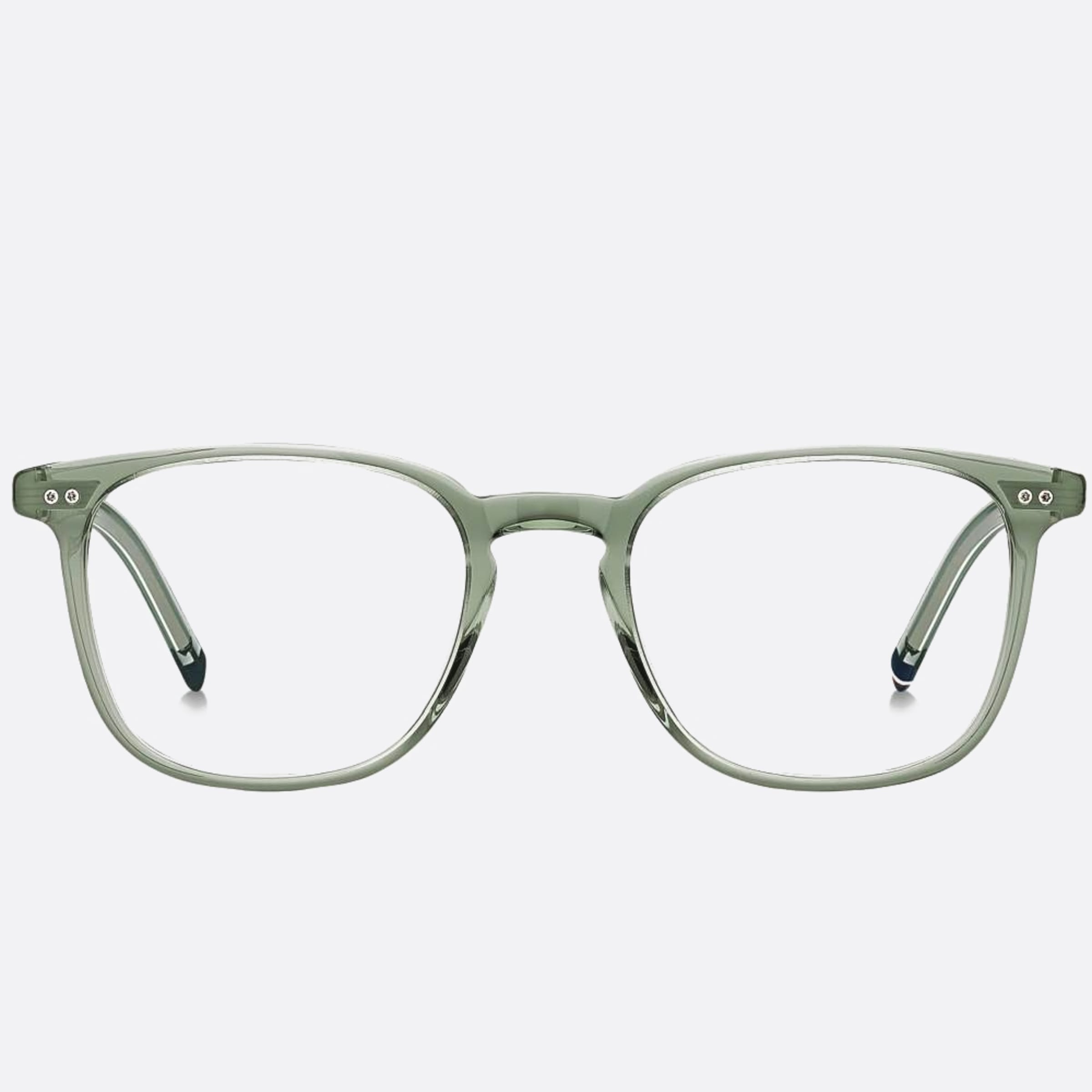 Tommy 51mm Hilfiger 6cr Green Geometric Men Eyeglasses - Main View