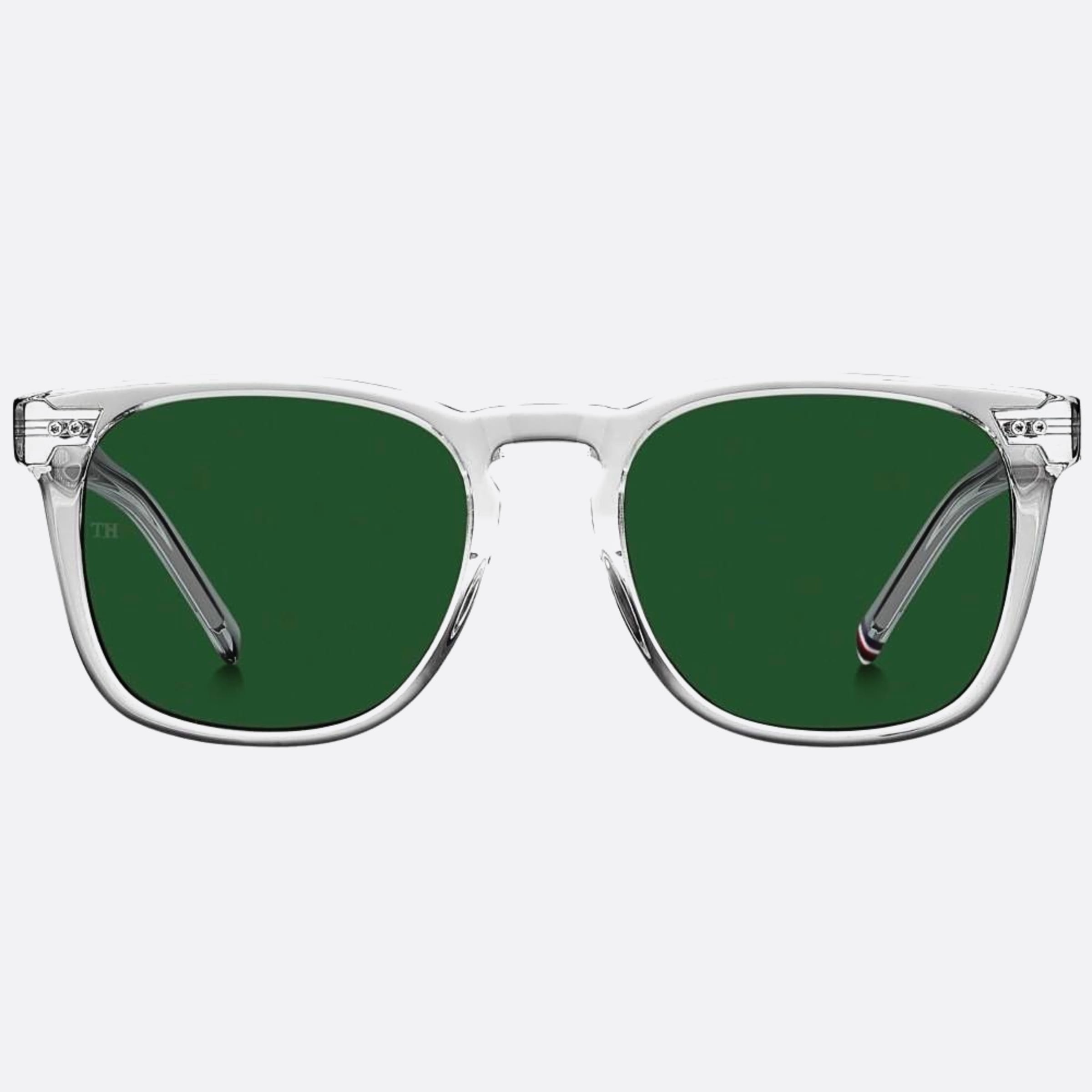 Tommy 52mm Hilfiger Transparent Geometric Men Sunglasses - Main View