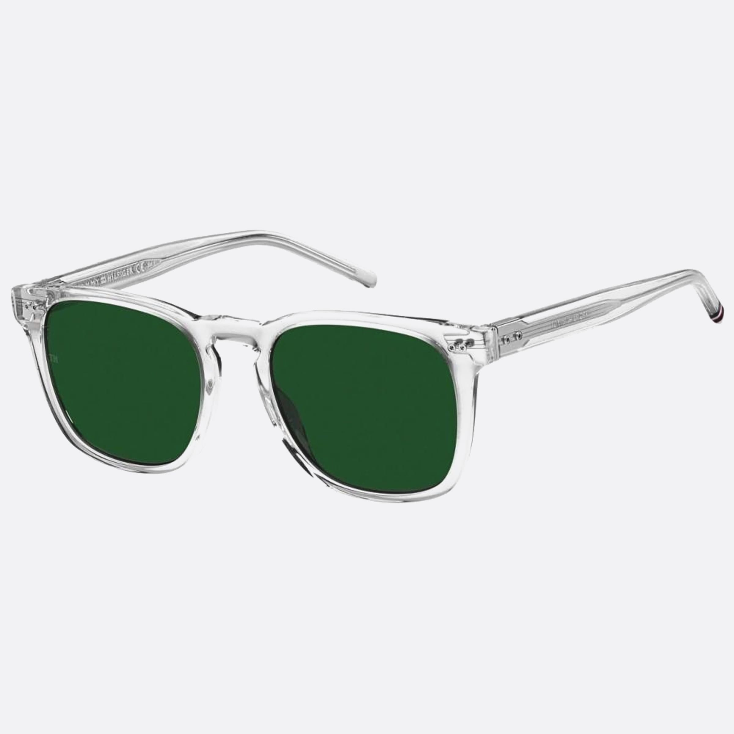 Tommy 52mm Hilfiger Transparent Geometric Men Sunglasses - Side View