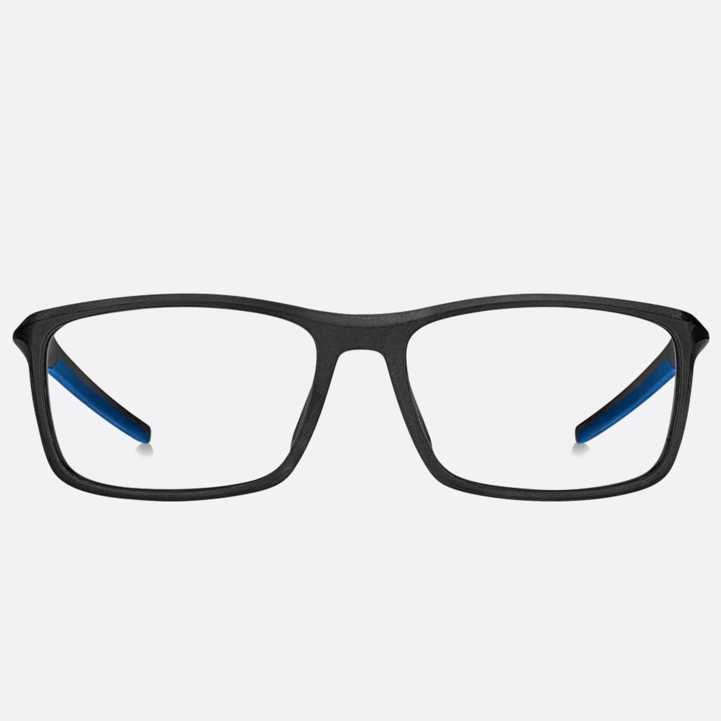 Tommy 55mm Hilfiger 0vk Black Geometric Men Eyeglasses - Main View