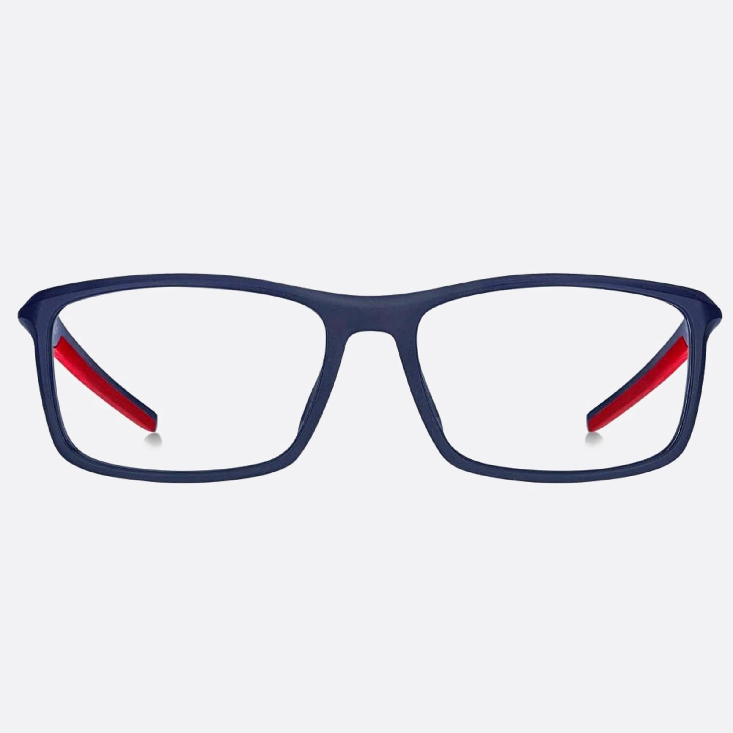 Tommy 55mm Hilfiger Wir Blue Geometric Men Eyeglasses - Main View