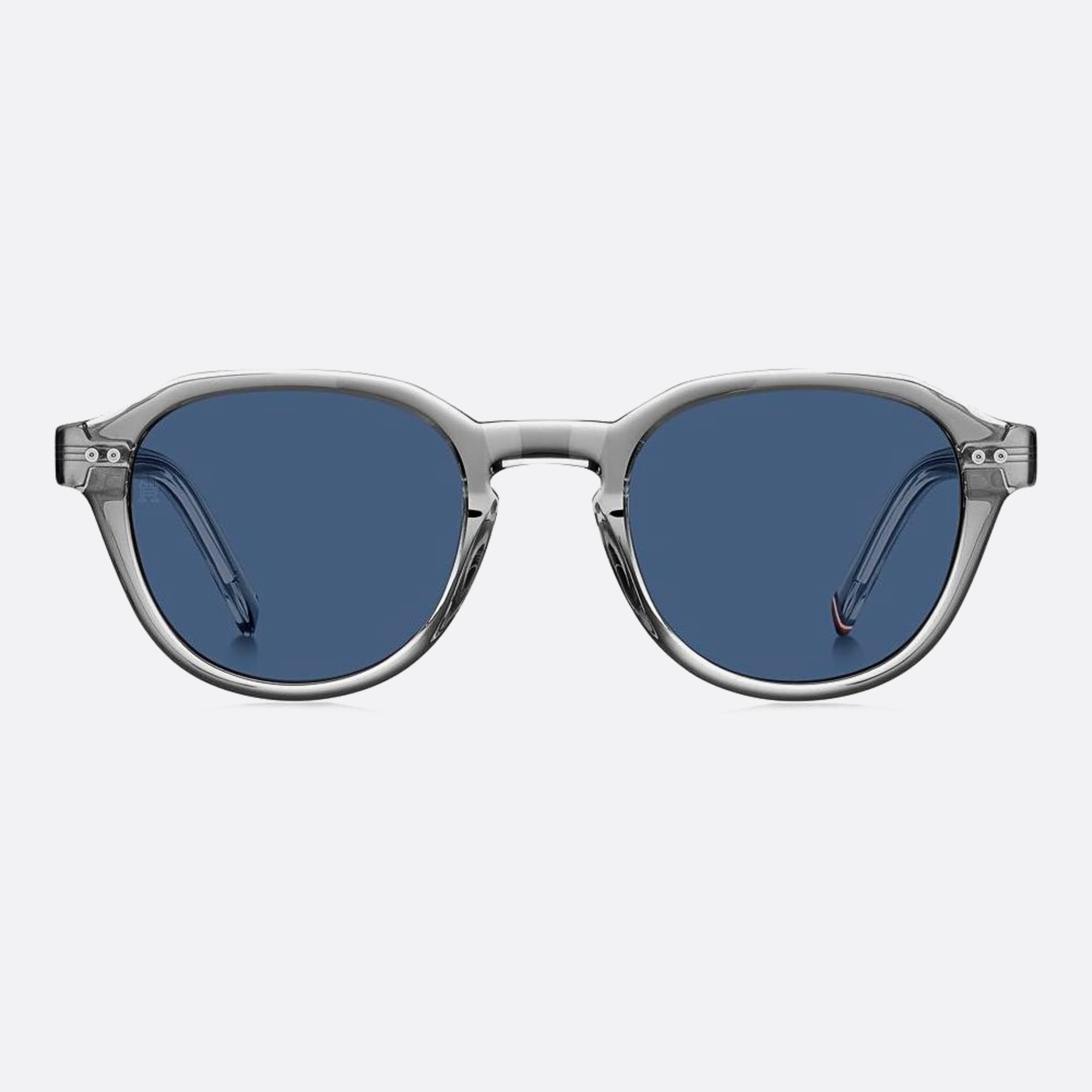 Tommy 49mm Hilfiger Kb7 Grey Squared Men Sunglasses - Main View