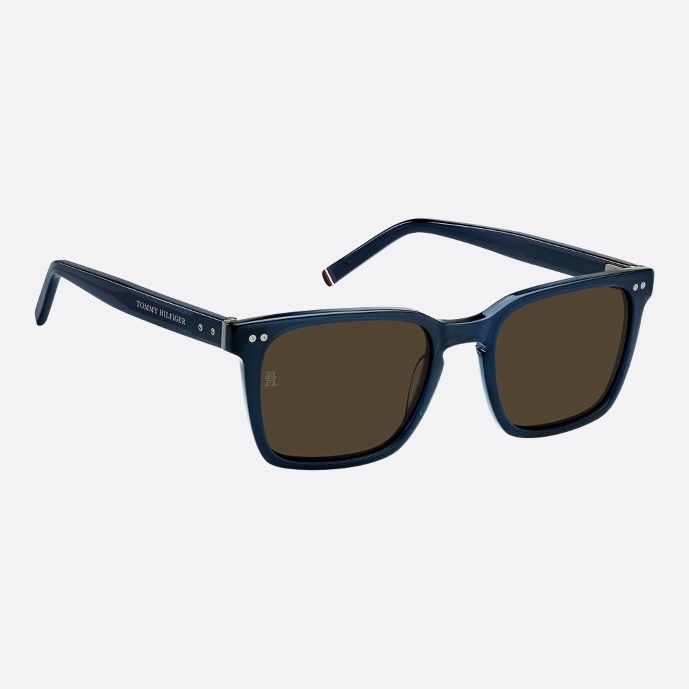Tommy 53mm Hilfiger Pjp Black Squared Men Sunglasses - Detail View