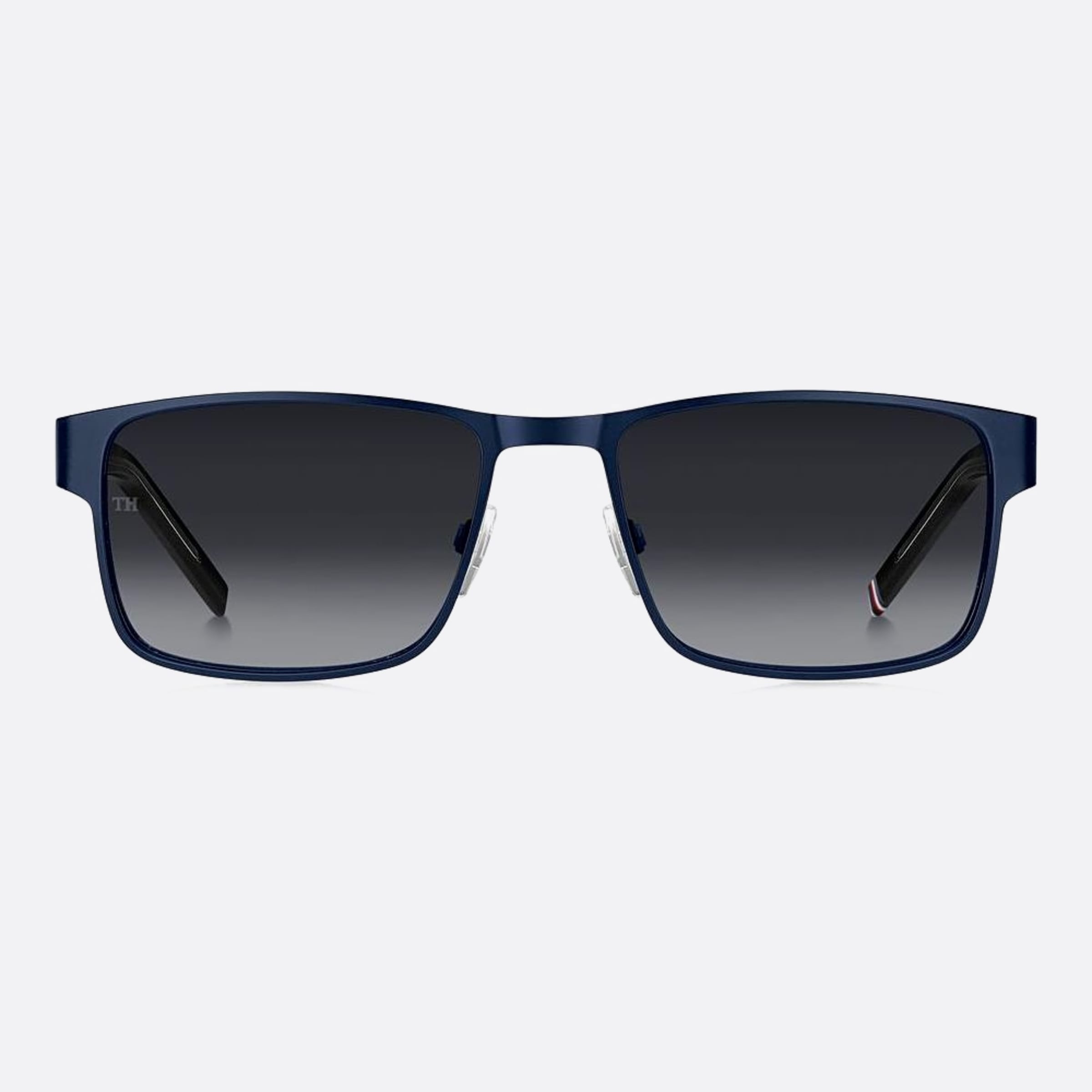 Tommy 57mm Hilfiger Fll Blue Geometric Men Sunglasses - Main View