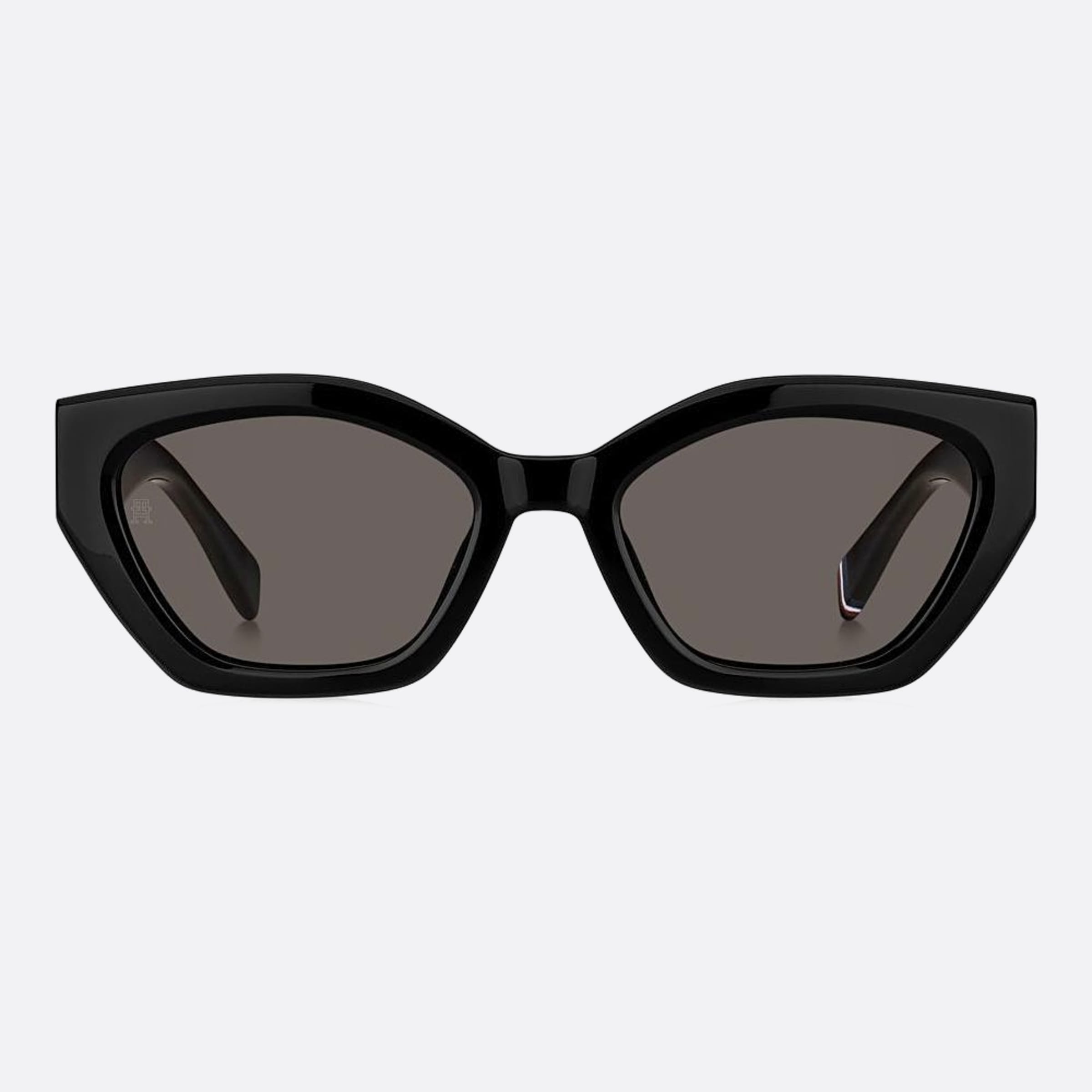 Tommy 54mm Hilfiger Black Geometric Women Sunglasses - Main View