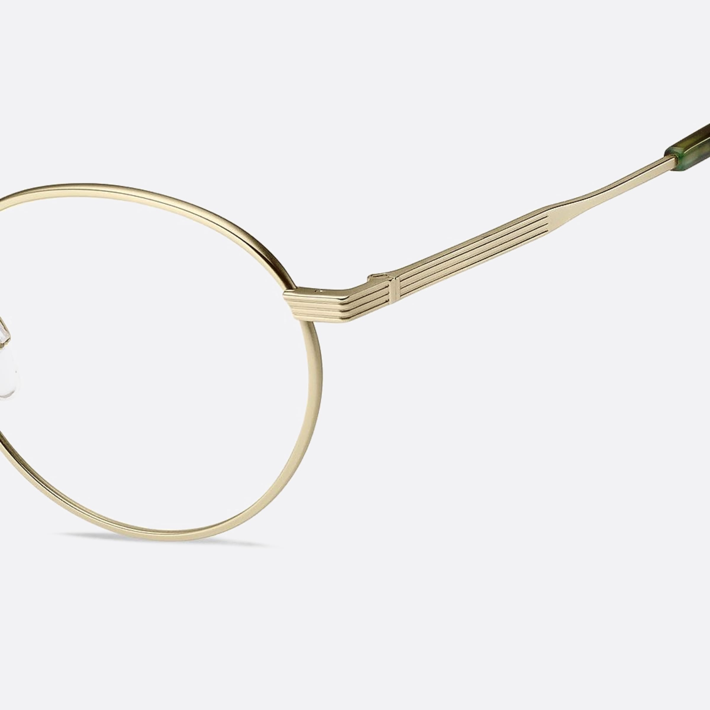 Tommy 50mm Hilfiger Cgs Gold Round Men Eyeglasses - Lifestyle Shot