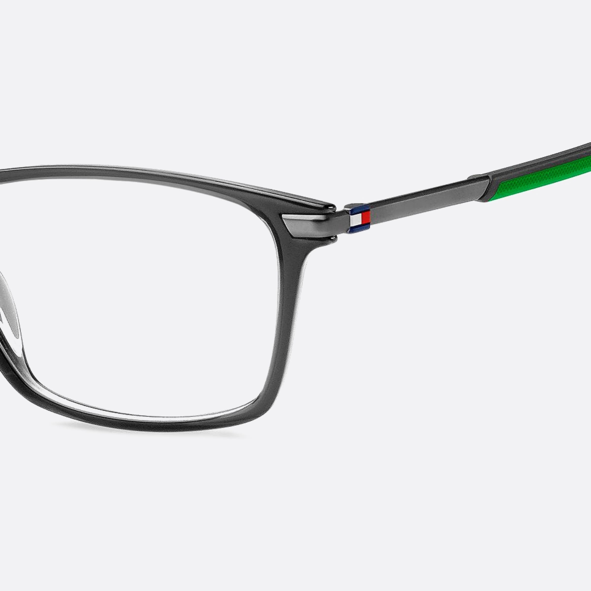 Tommy 55mm Hilfiger Kb7 Grey Squared Men Eyeglasses - Lifestyle Shot