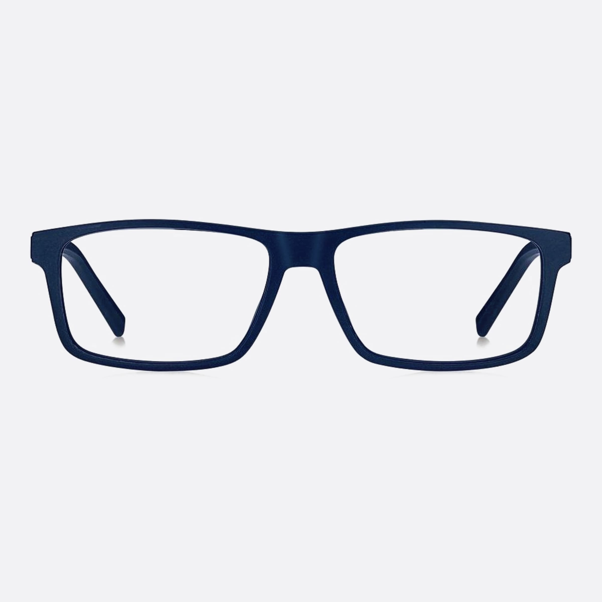 Tommy 56mm Hilfiger Fll Blue Geometric Men Eyeglasses - Main View