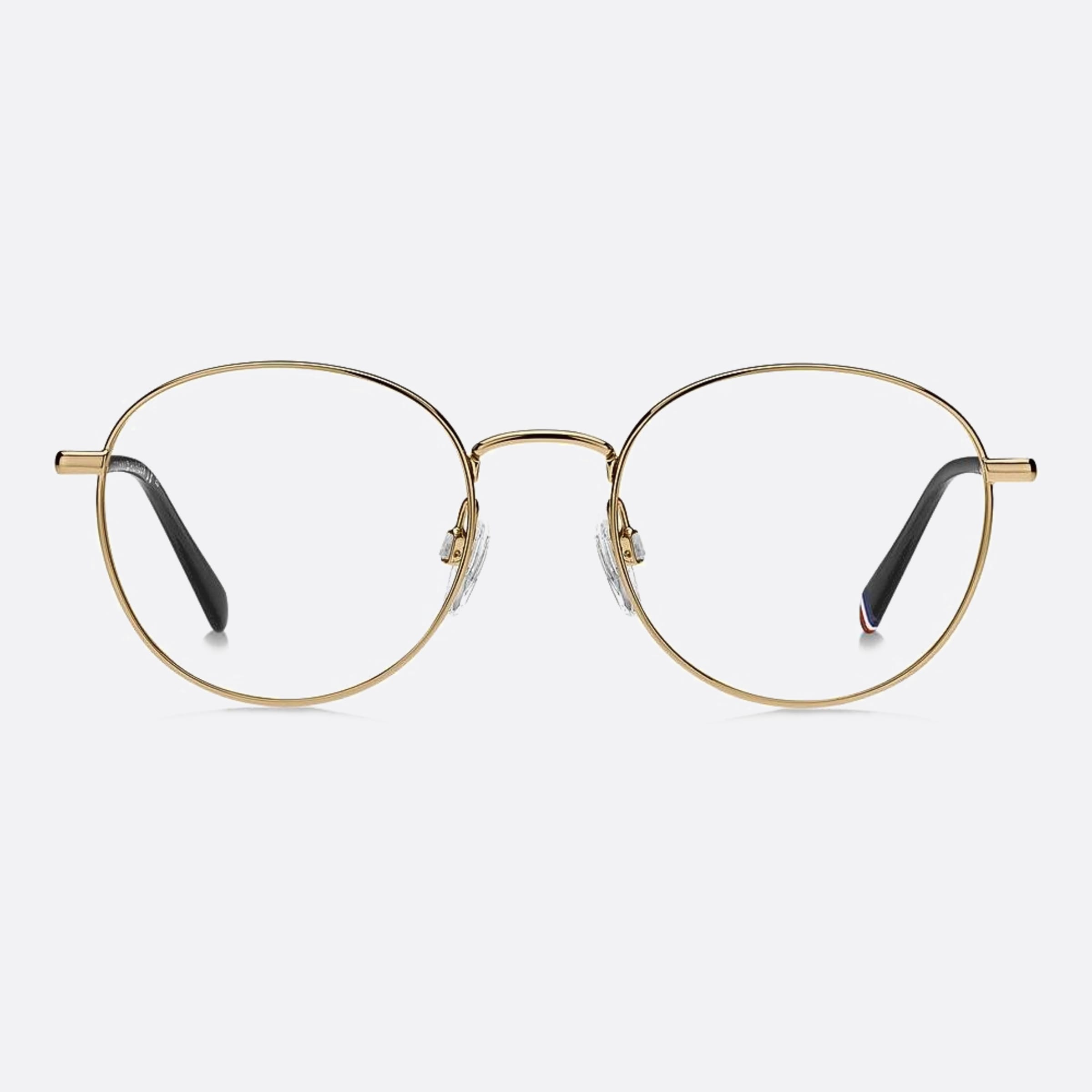 Tommy 50mm Hilfiger Ddb Gold Round Women Eyeglasses - Main View