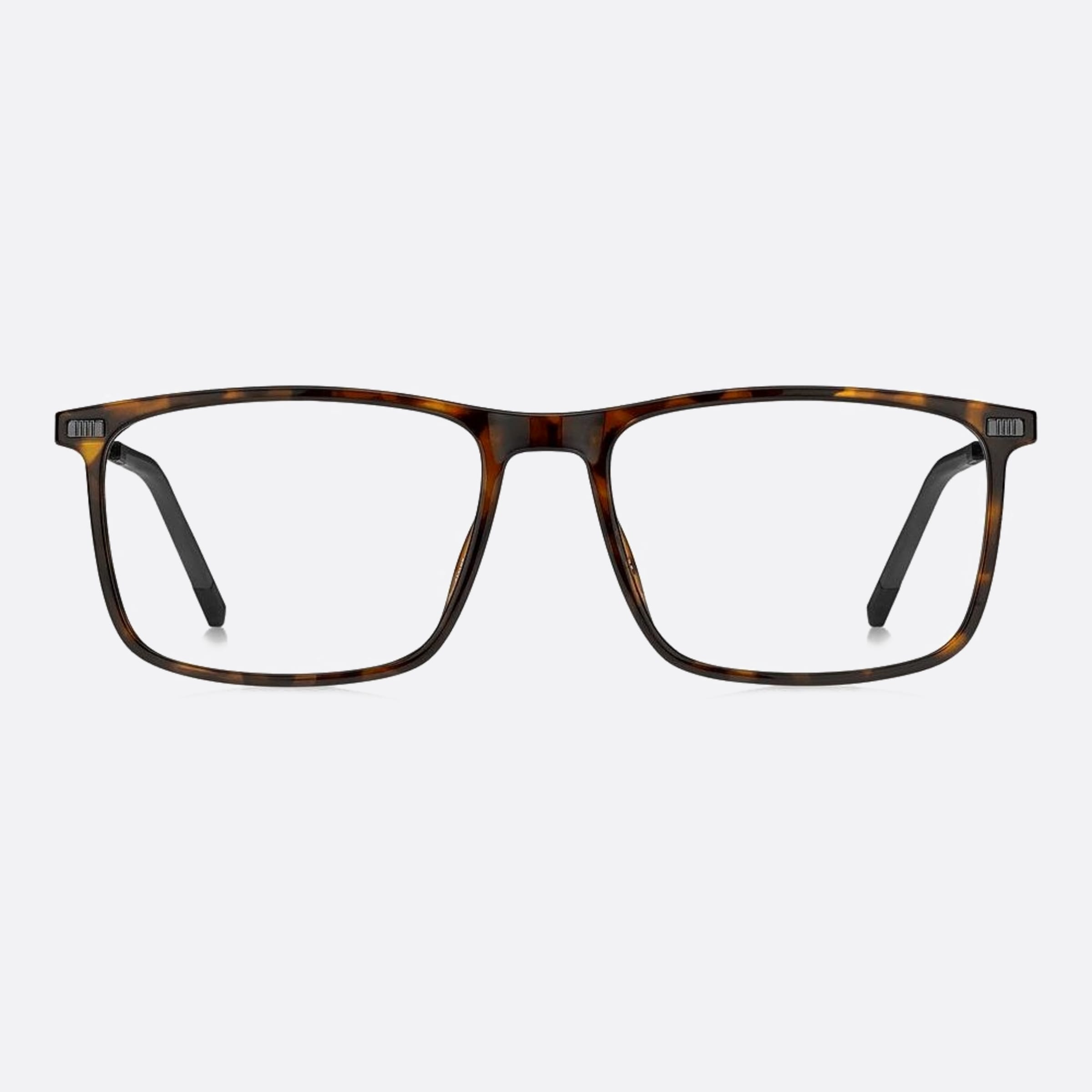 Tommy 56mm Hilfiger Havana Squared Men Eyeglasses - Main View