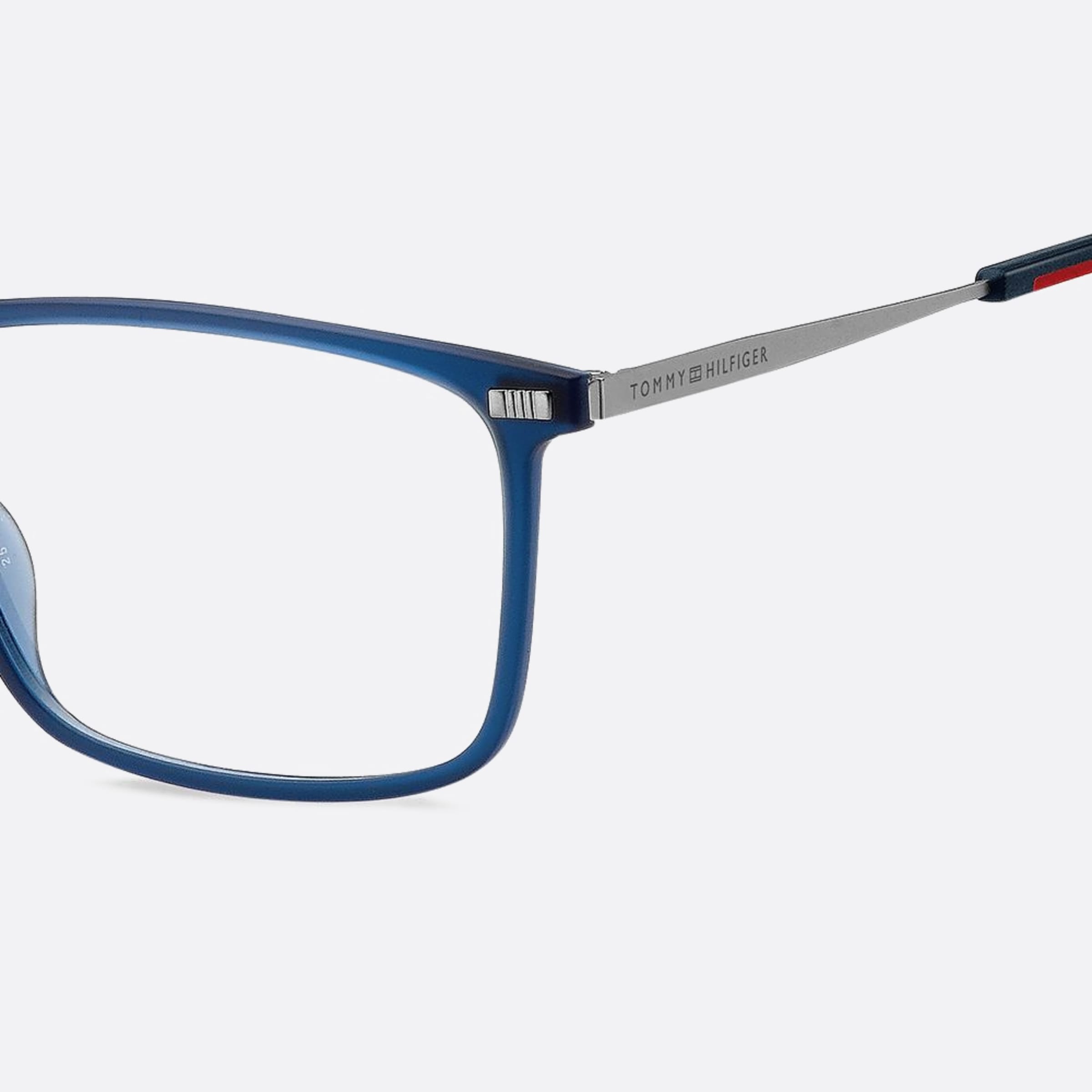 Tommy 56mm Hilfiger Fll Blue Squared Men Eyeglasses - Lifestyle Shot