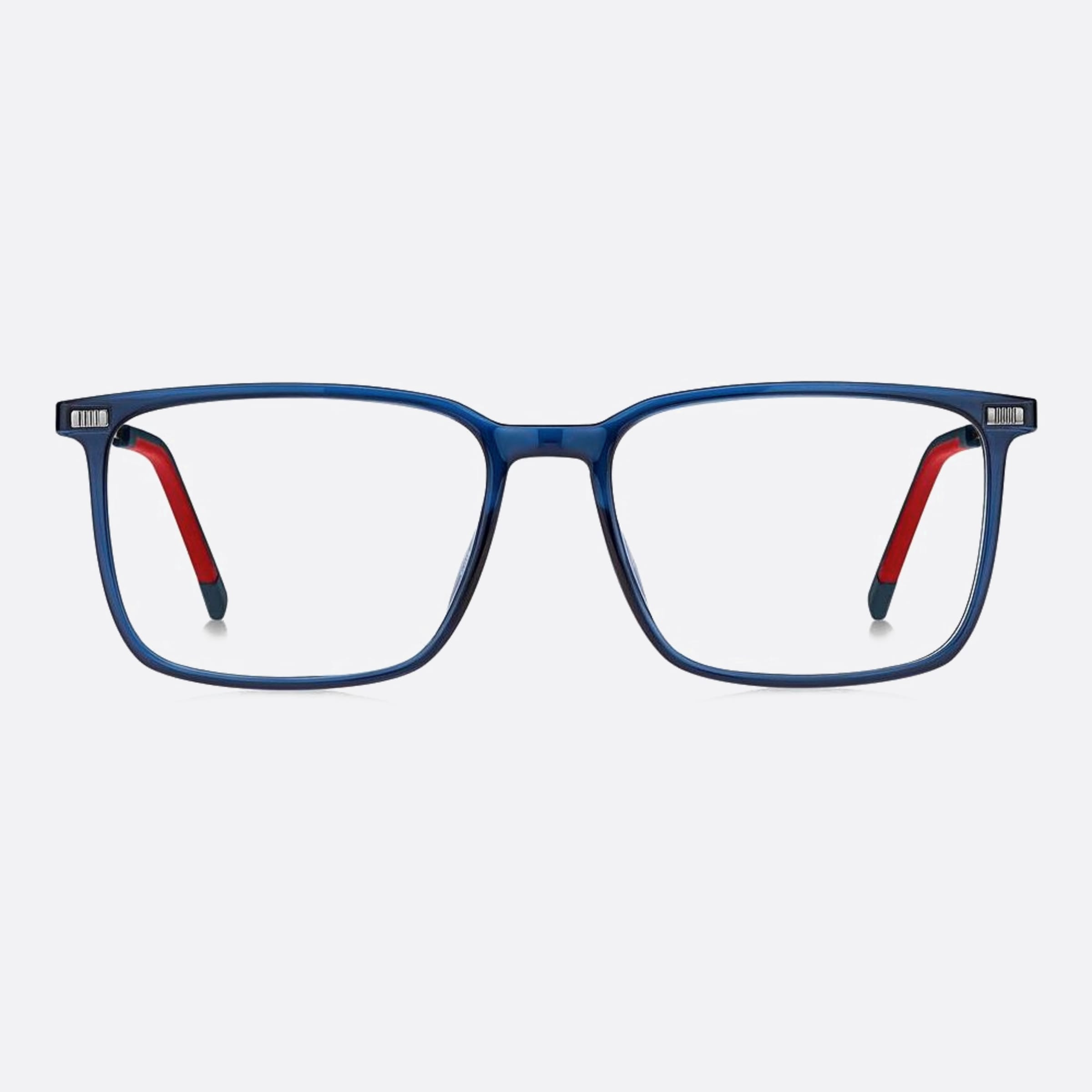 Tommy 54mm Hilfiger Pjp Blue Squared Men Eyeglasses - Main View