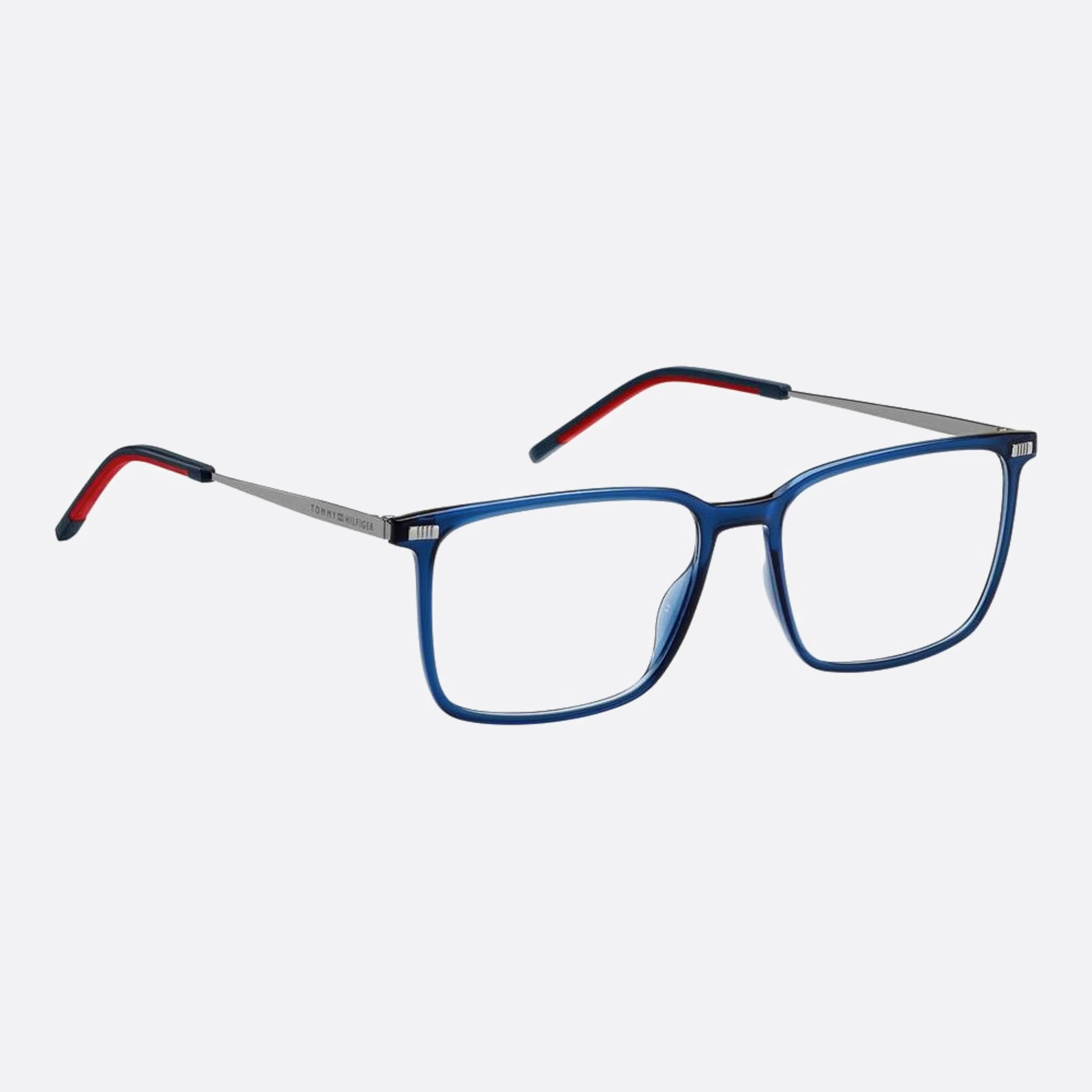 Tommy 54mm Hilfiger Pjp Blue Squared Men Eyeglasses - Detail View