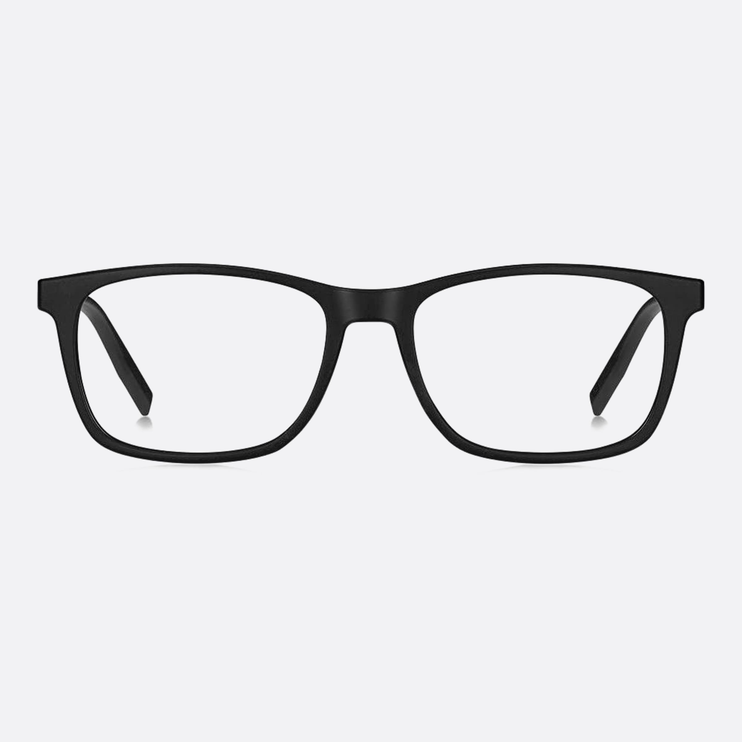 Tommy 52mm Hilfiger Black Squared Unisex Eyeglasses - Main View