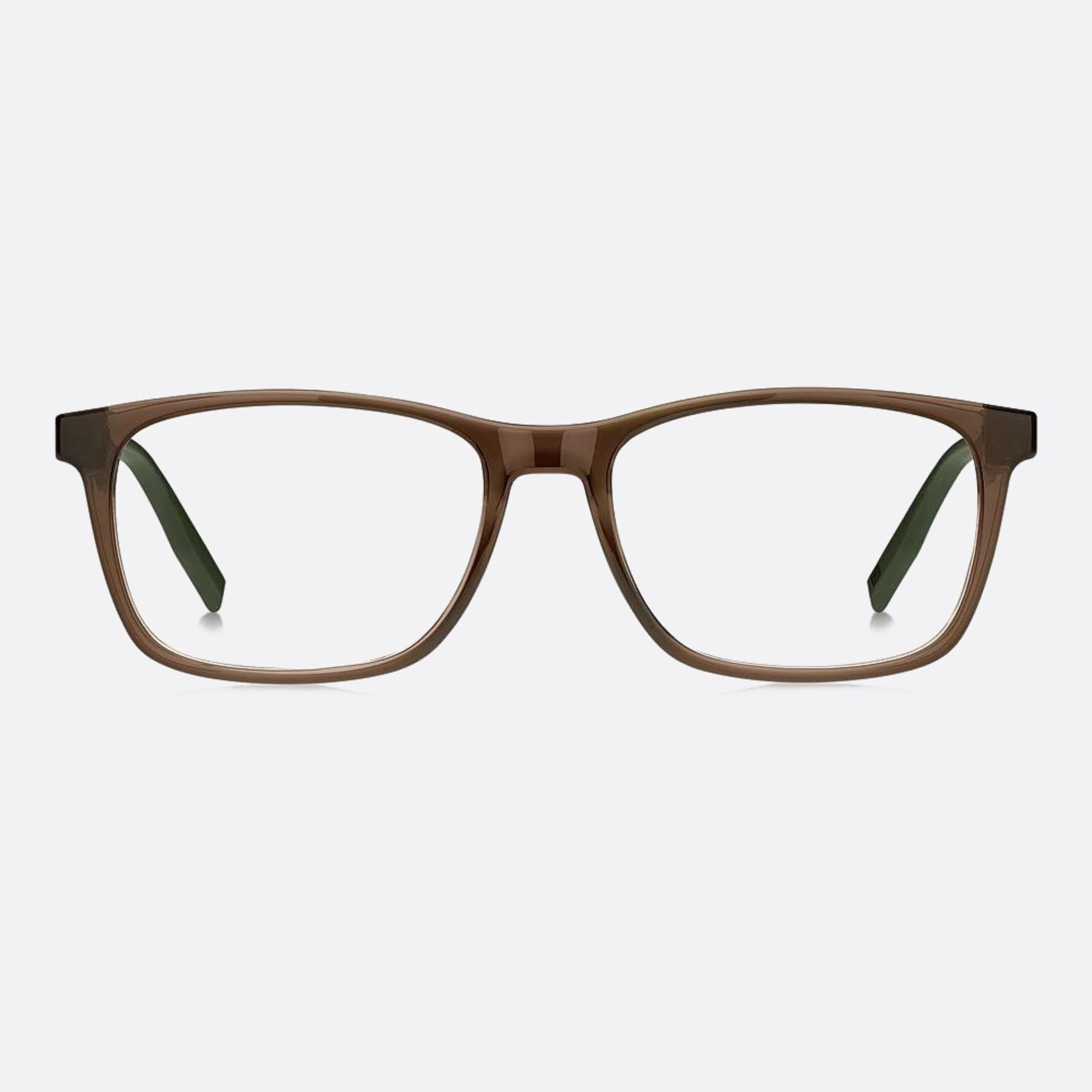 Tommy 52mm Hilfiger 09q Brown Squared Unisex Eyeglasses - Main View