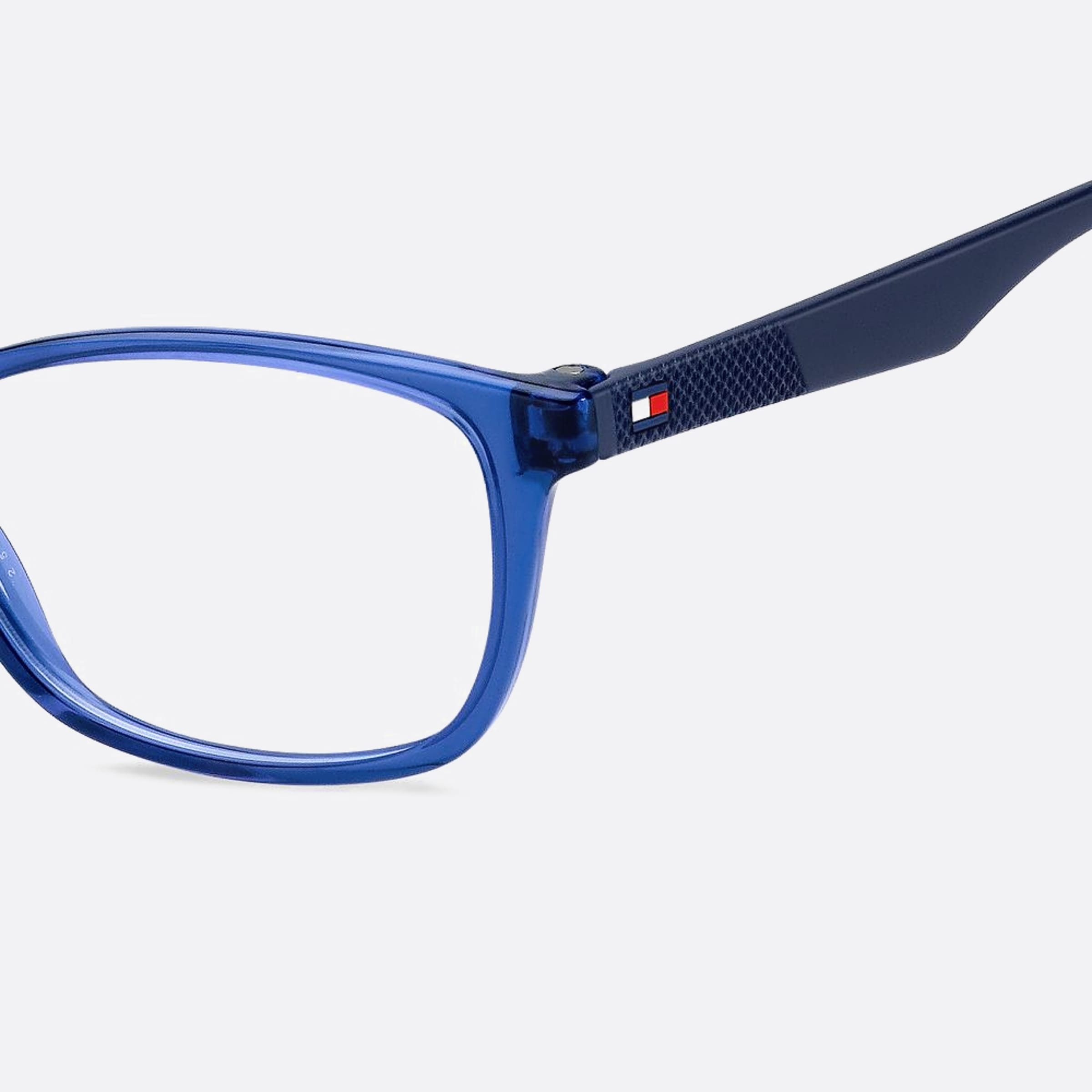 Tommy 51mm Hilfiger Pjp Blue Cat Eye Unisex Eyeglasses - Lifestyle Shot