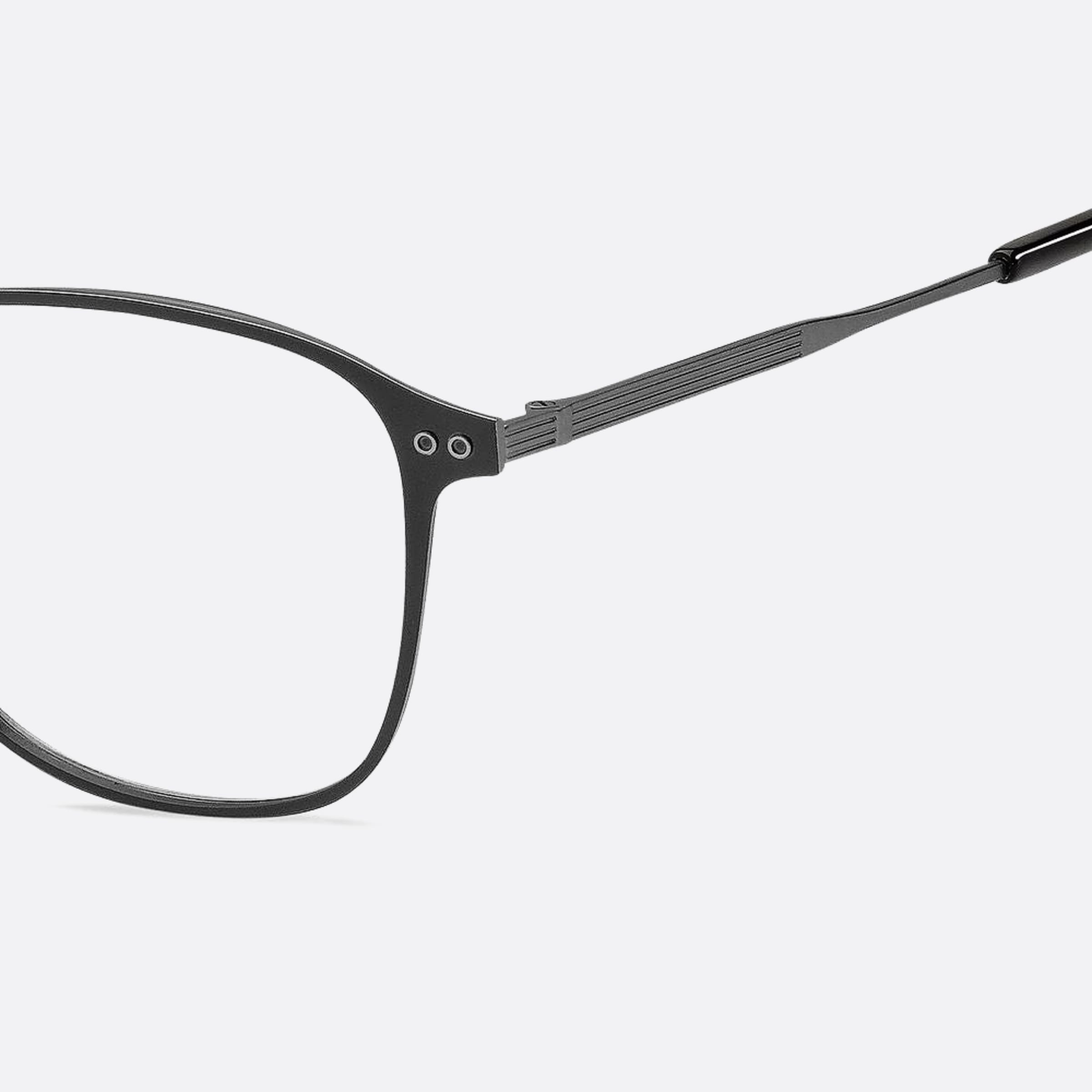 Tommy 52mm Hilfiger Black Squared Men Eyeglasses - Detail View