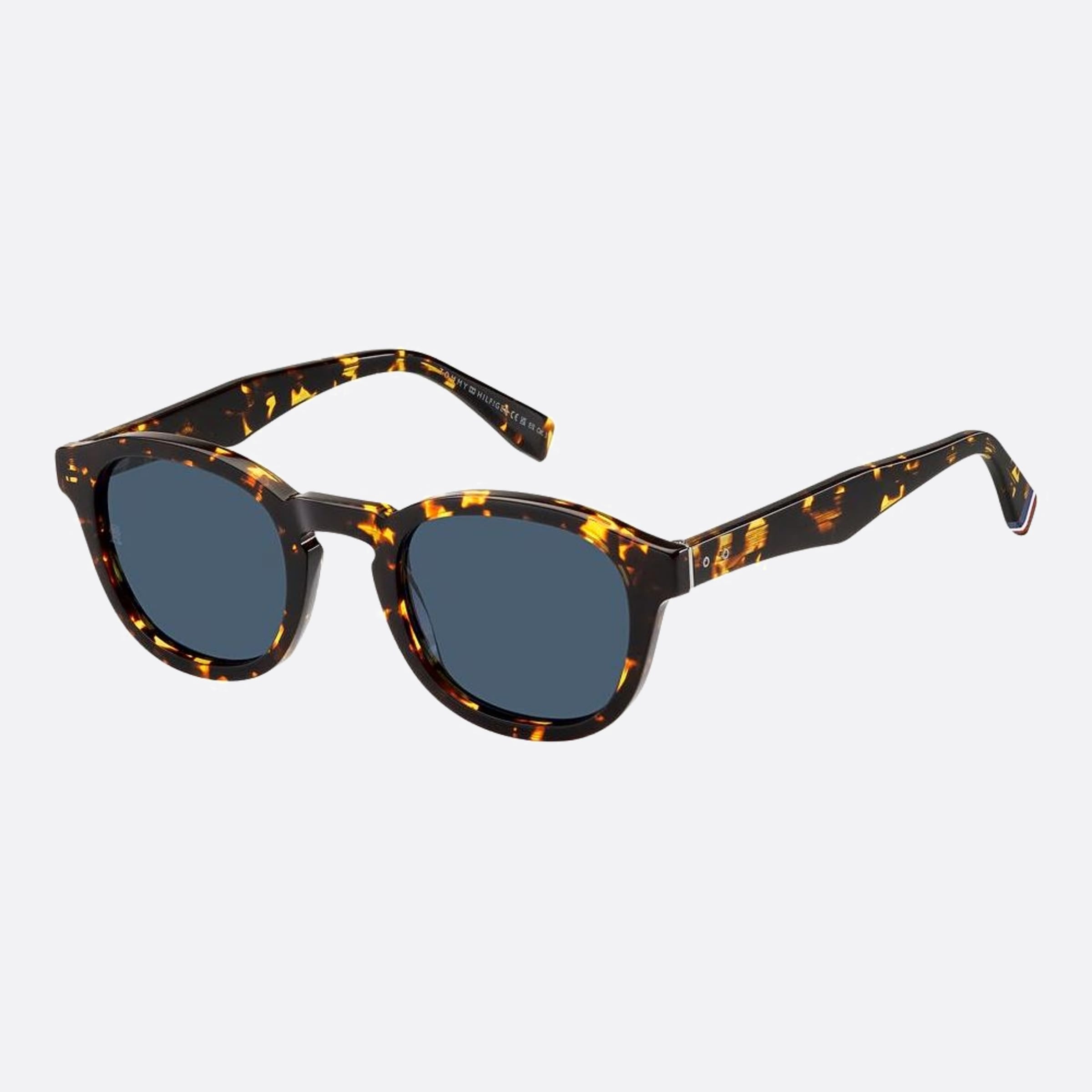 Tommy 49mm Hilfiger Havana Squared Men Sunglasses - Side View
