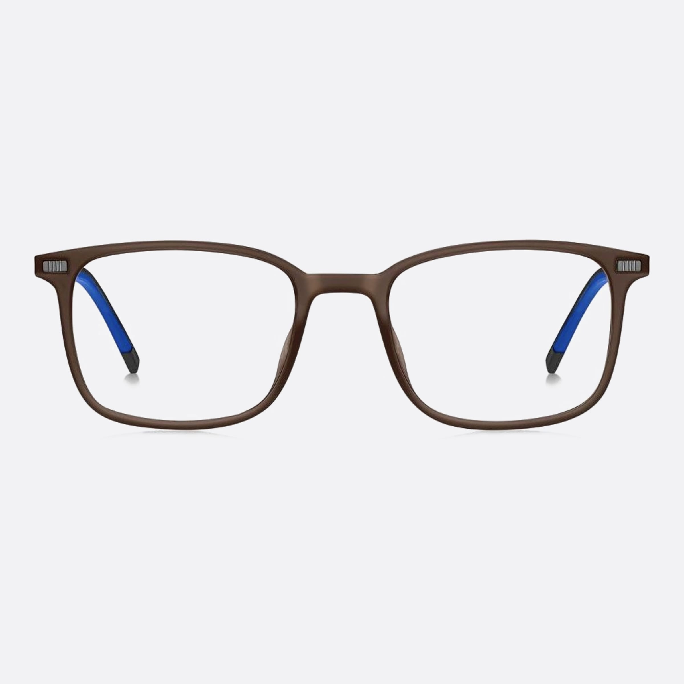 Tommy 50mm Hilfiger Yz4 Brown Squared Men Eyeglasses - Main View