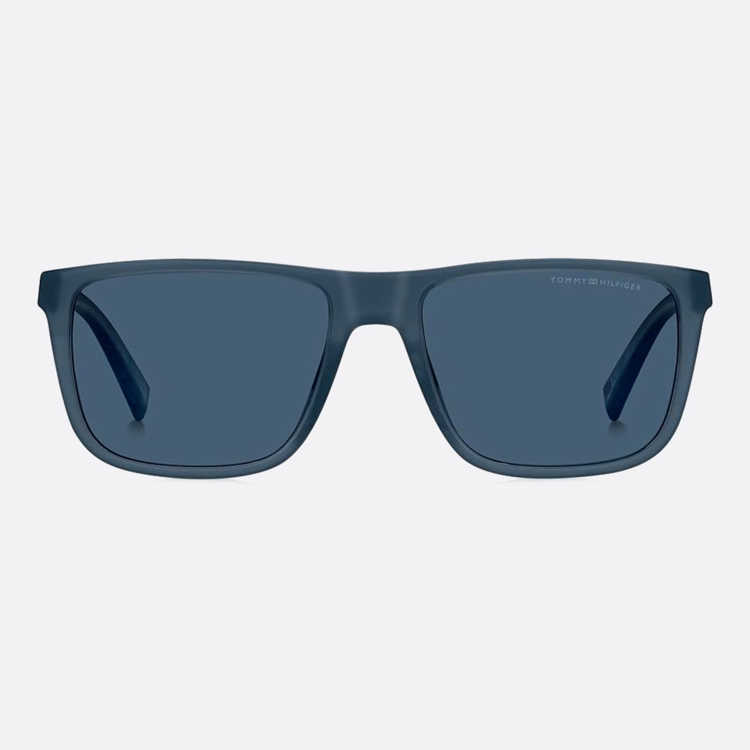 Tommy 56mm Hilfiger Ipq Blue Squared Men Sunglasses - Main View