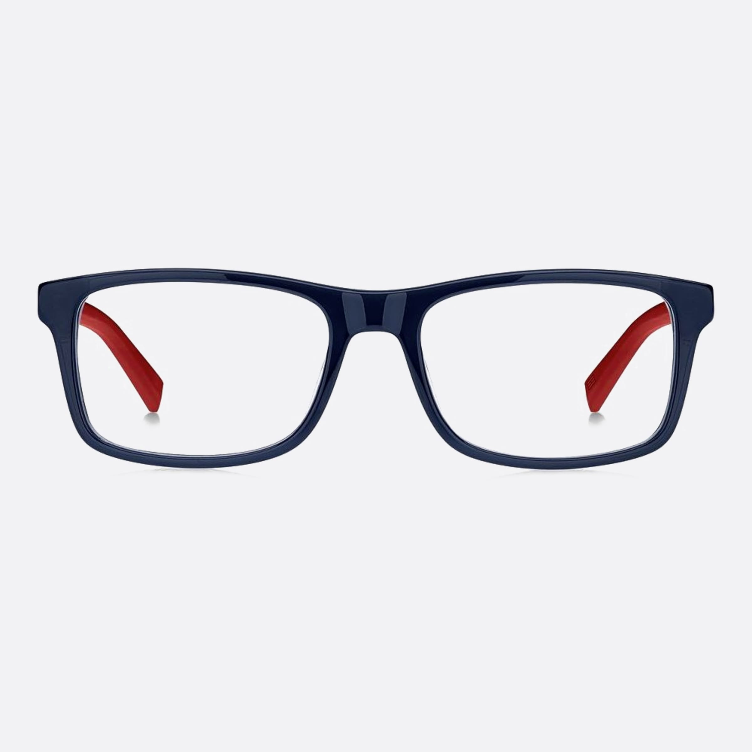 Tommy 53mm Hilfiger 8ru Blue Squared Men Eyeglasses - Main View
