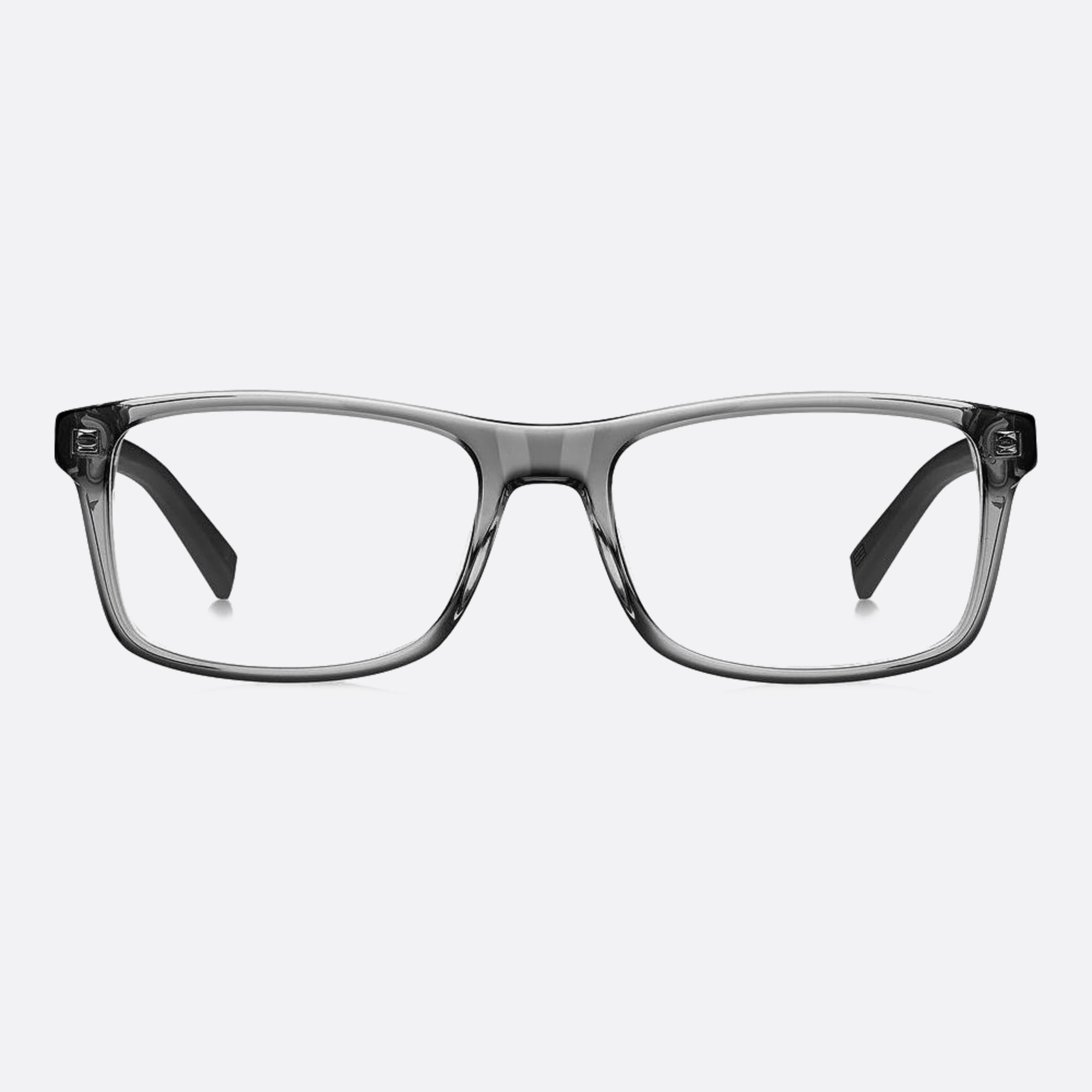 Tommy 53mm Hilfiger Kb7 Grey Squared Men Eyeglasses - Main View