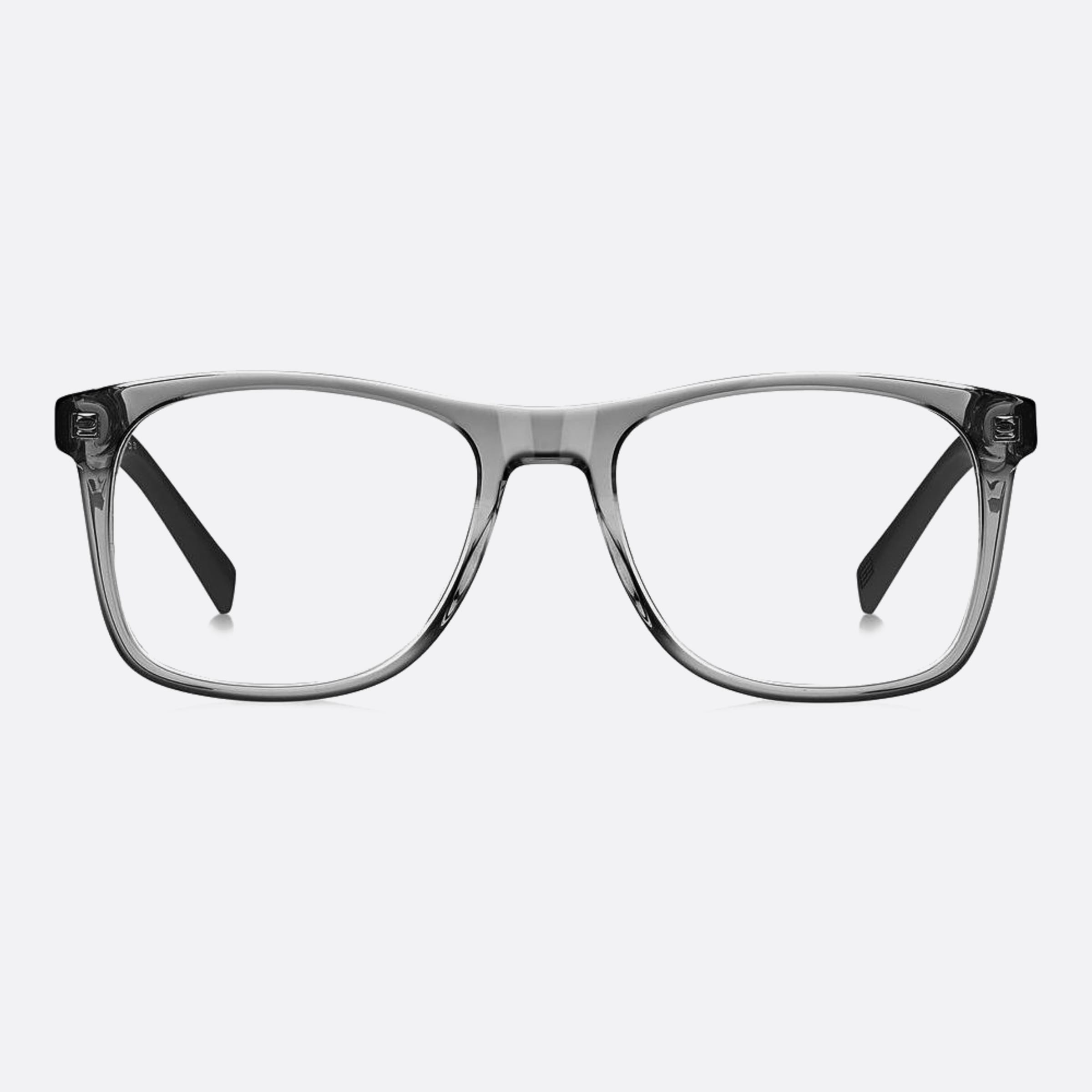 Tommy 53mm Hilfiger Kb7 Grey Squared Men Eyeglasses - Main View