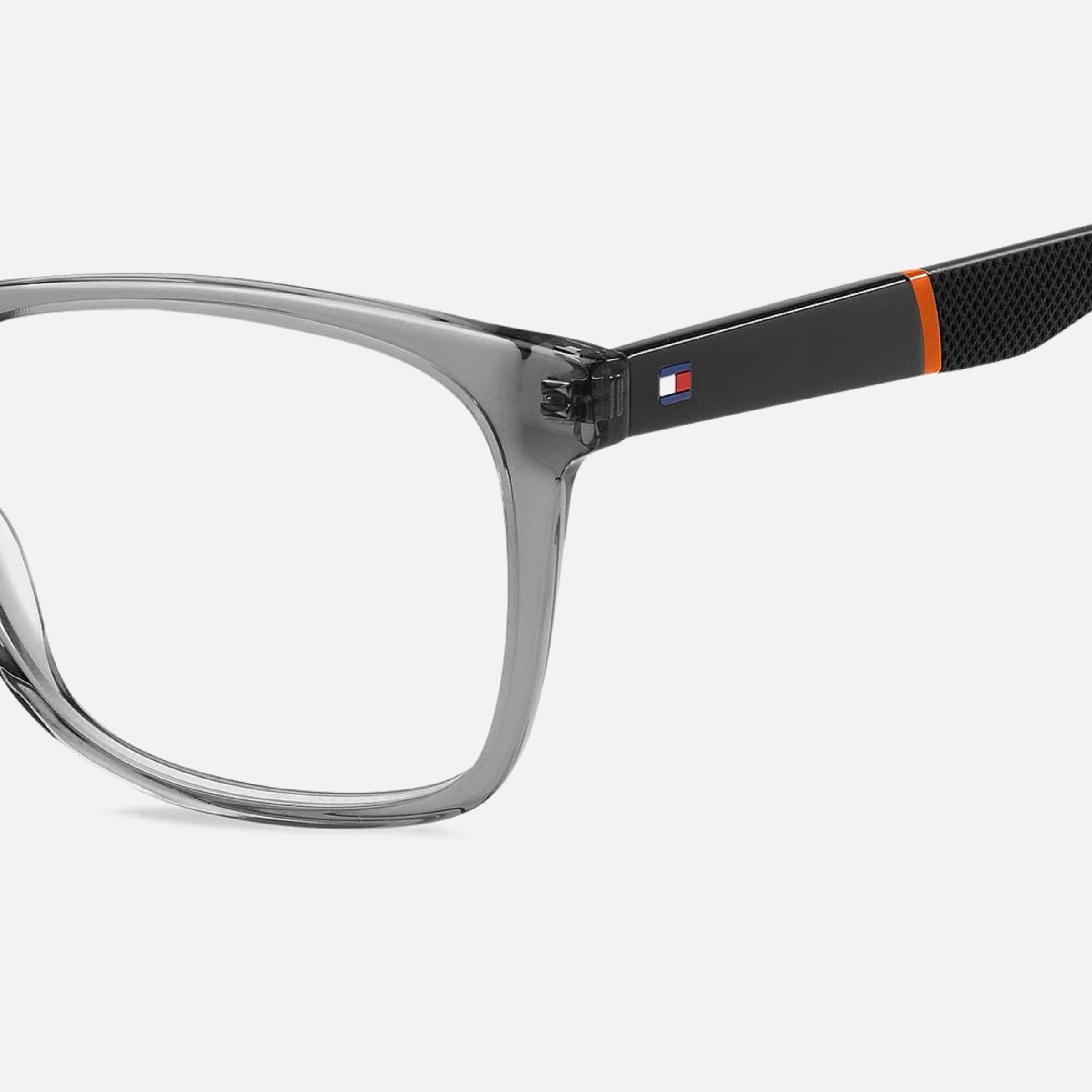 Tommy 53mm Hilfiger Kb7 Grey Squared Men Eyeglasses - Lifestyle Shot
