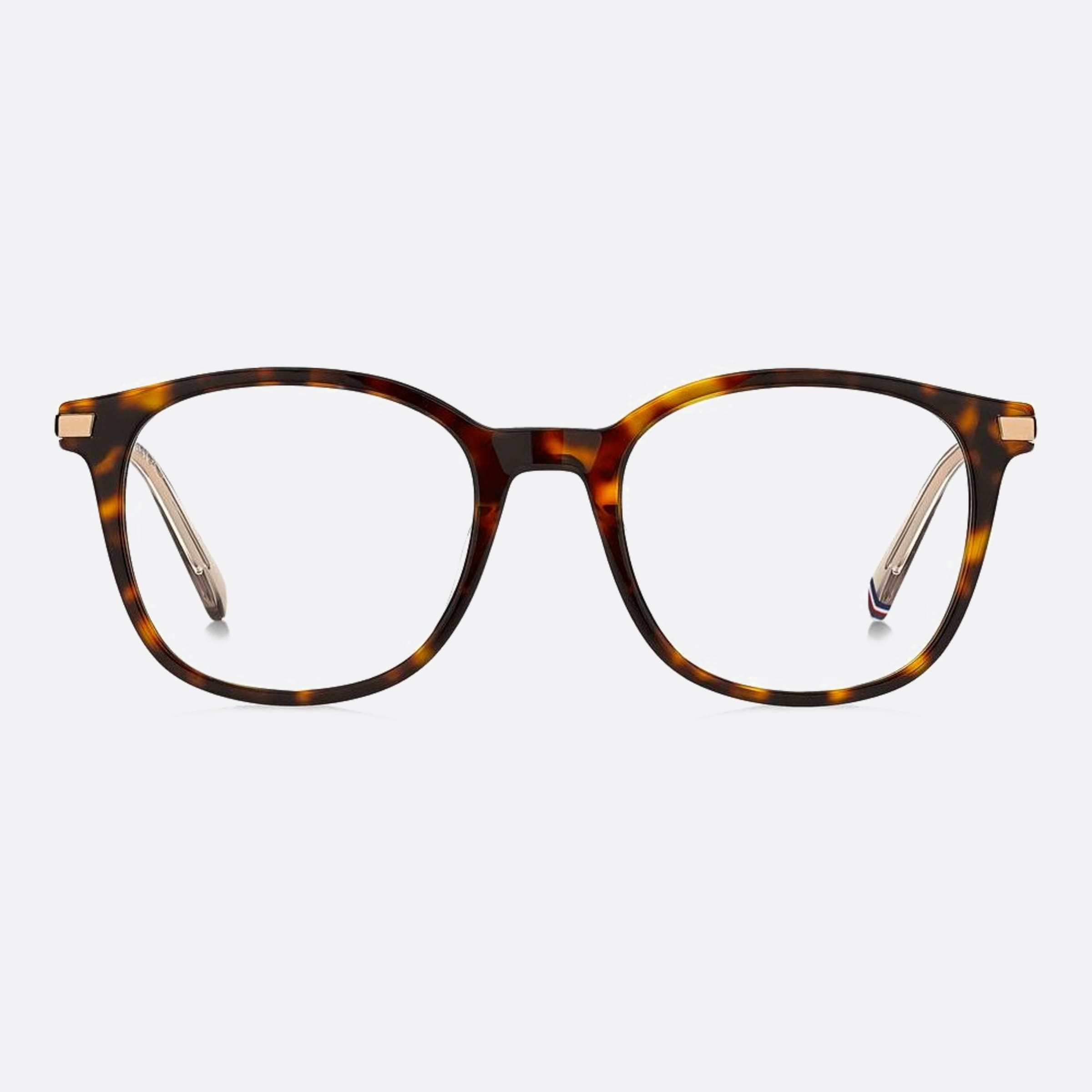 Tommy 50mm Hilfiger Havana Pilot Women Eyeglasses - Main View
