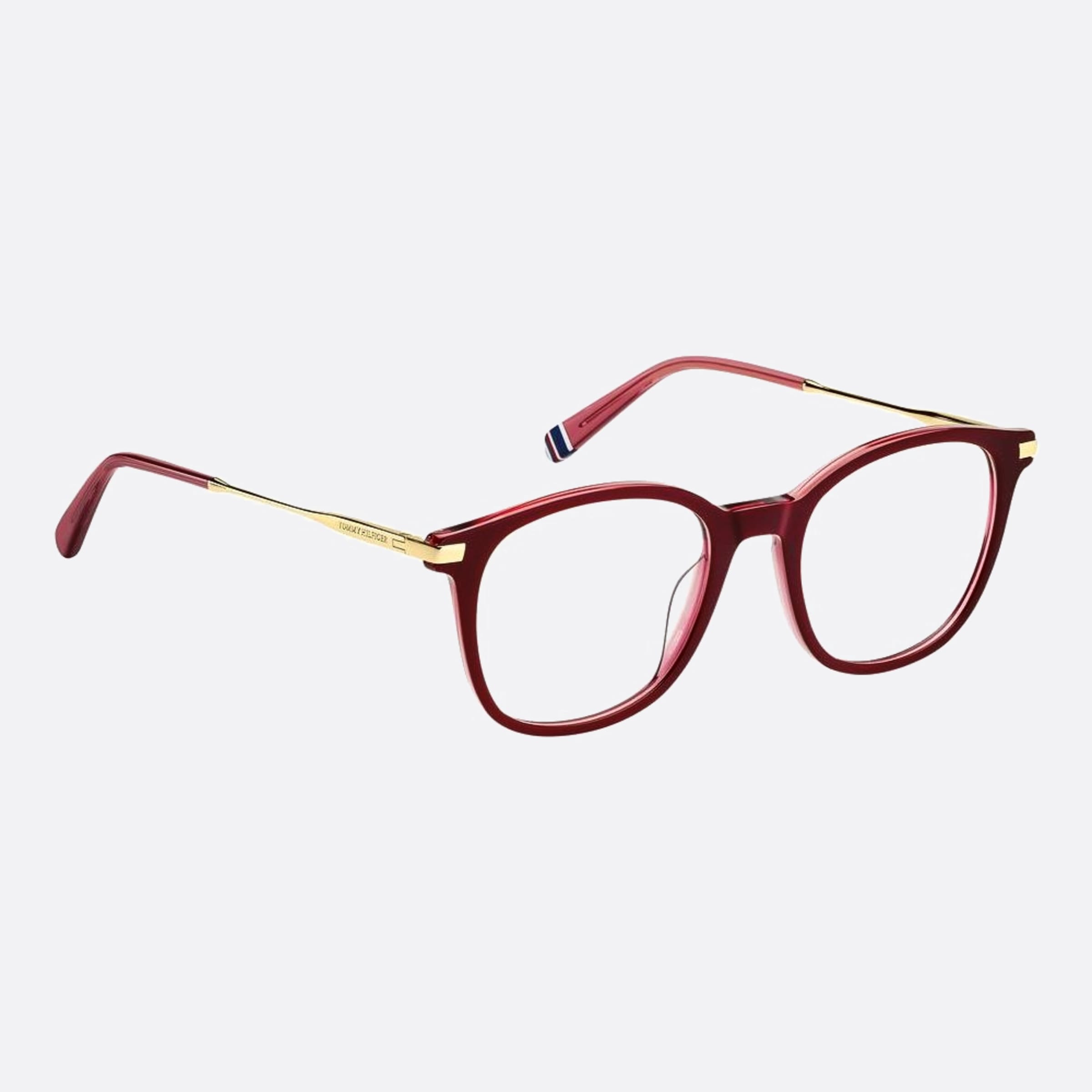 Tommy 50mm Hilfiger 0t5 Red Pilot Women Eyeglasses - Detail View