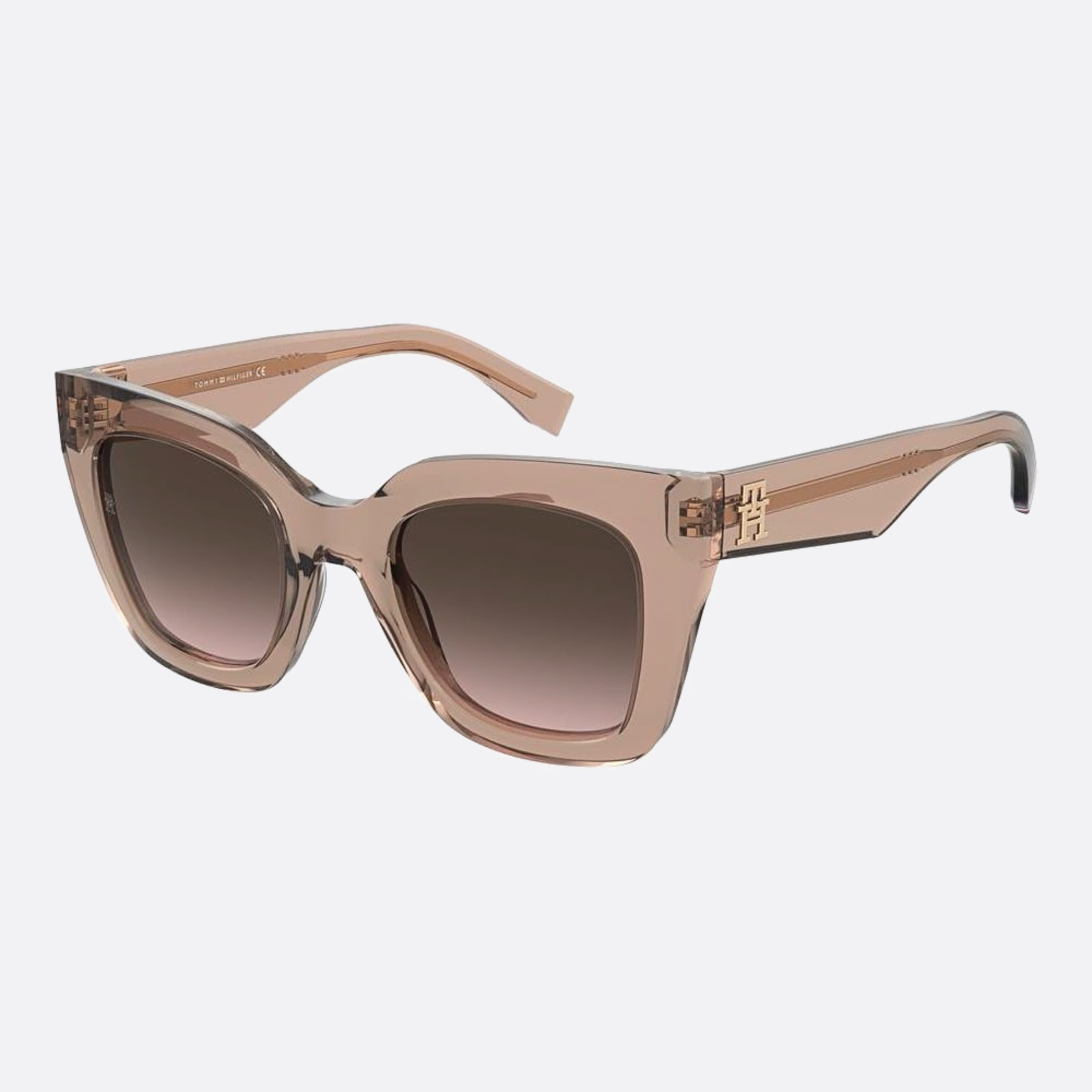 Tommy 50mm Hilfiger Fwm Pink Squared Women Sunglasses - Side View