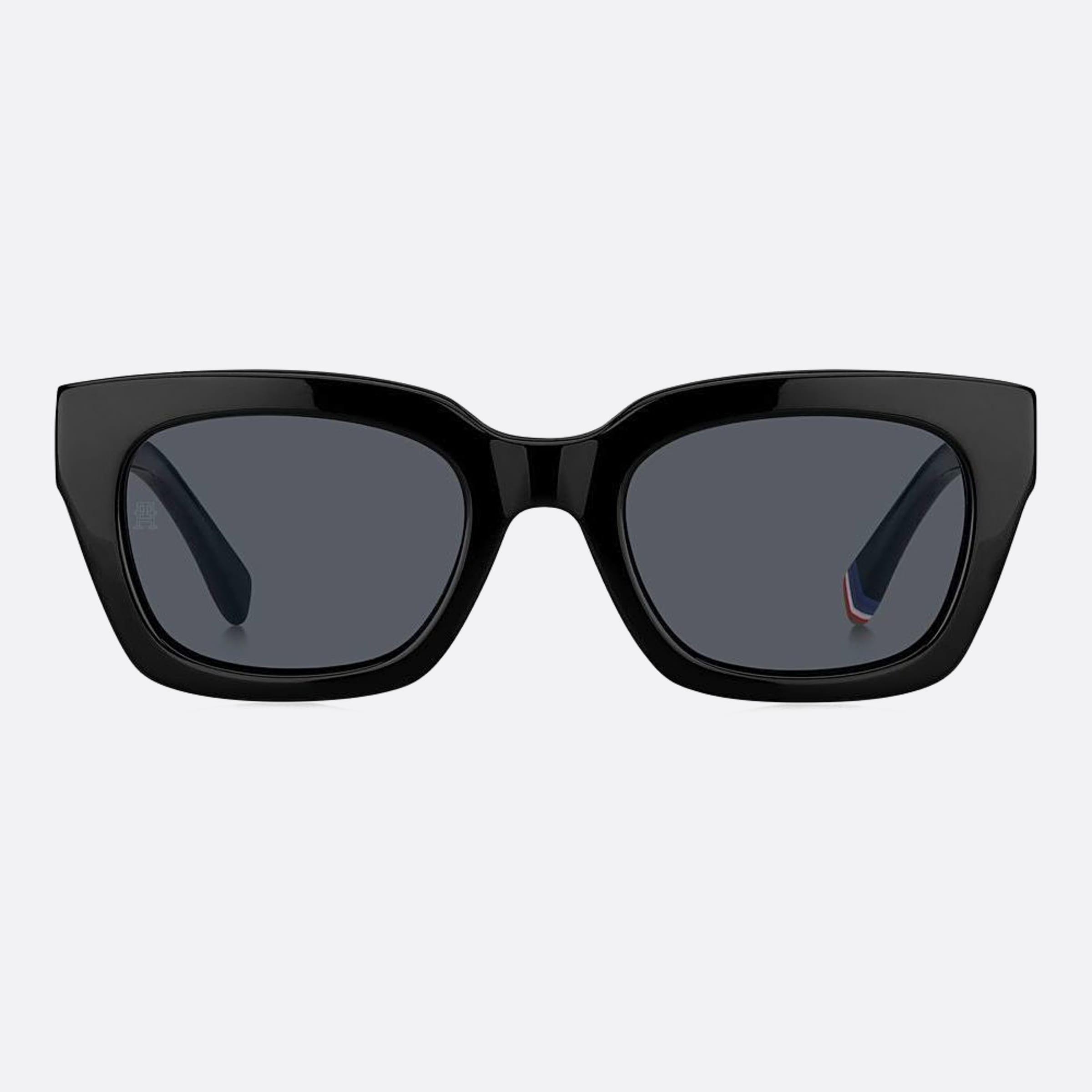 Tommy 51mm Hilfiger Black Squared Women Sunglasses - Main View