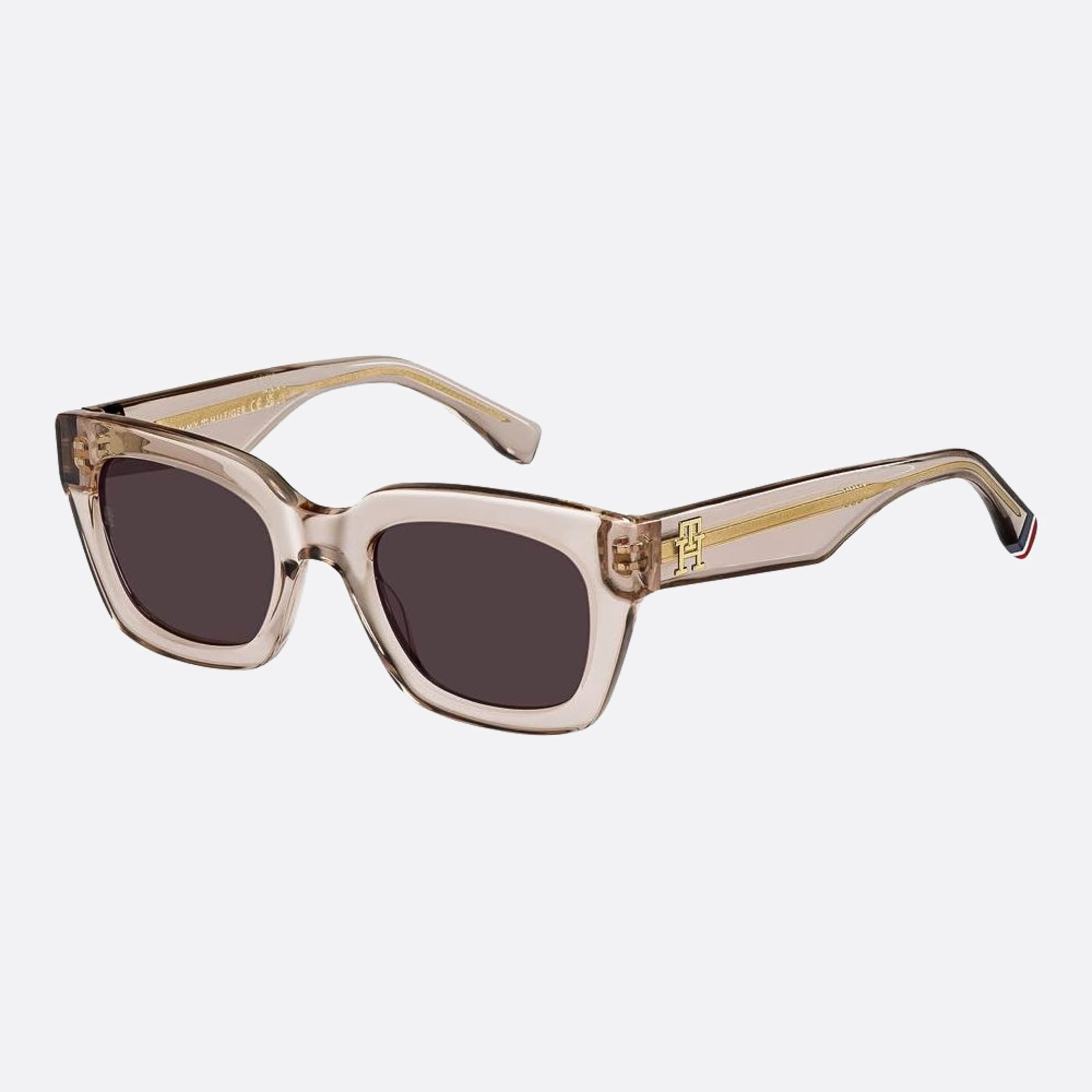 Tommy 51mm Hilfiger Fwm Pink Squared Women Sunglasses - Side View