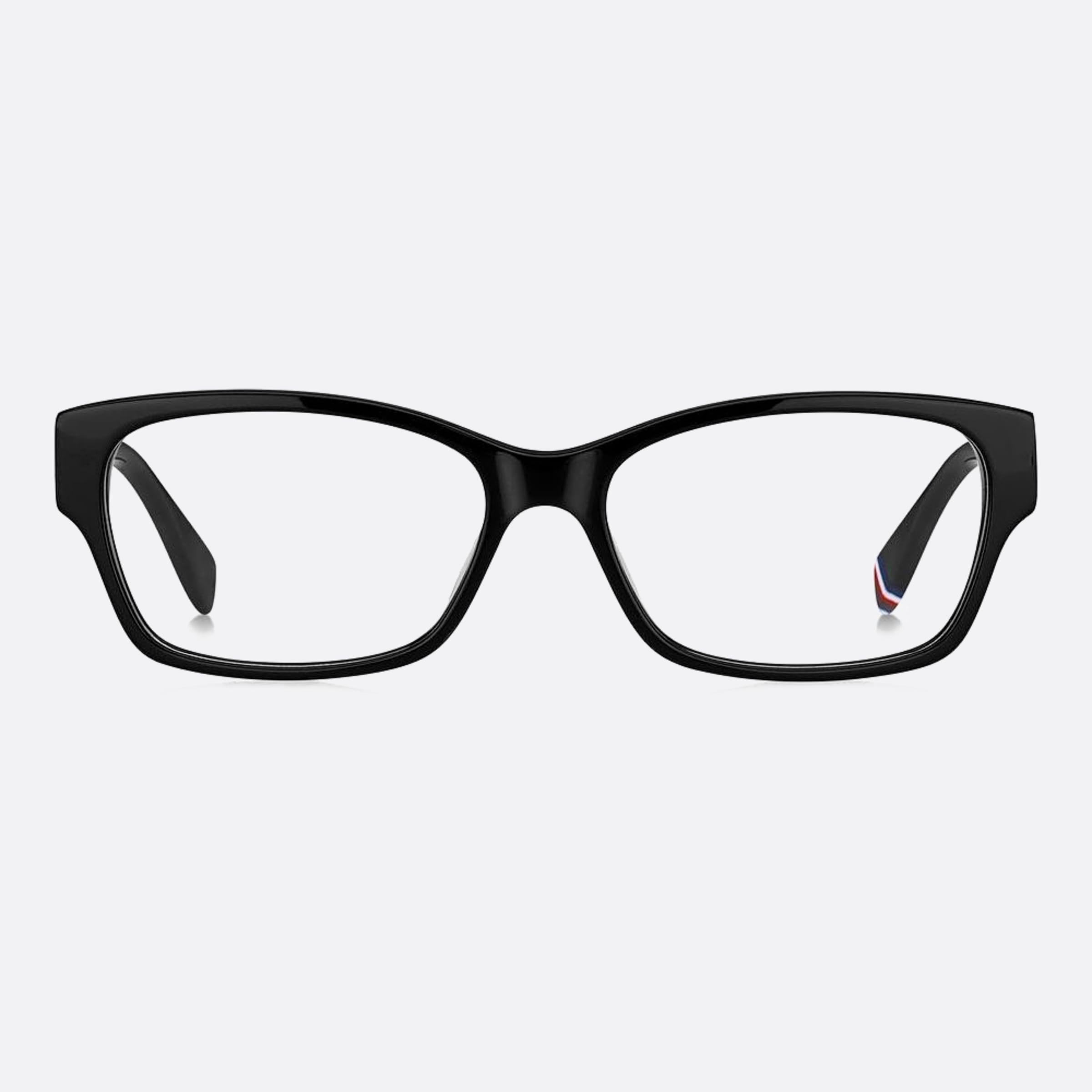 Tommy 54mm Hilfiger Black Geometric Women Eyeglasses - Main View