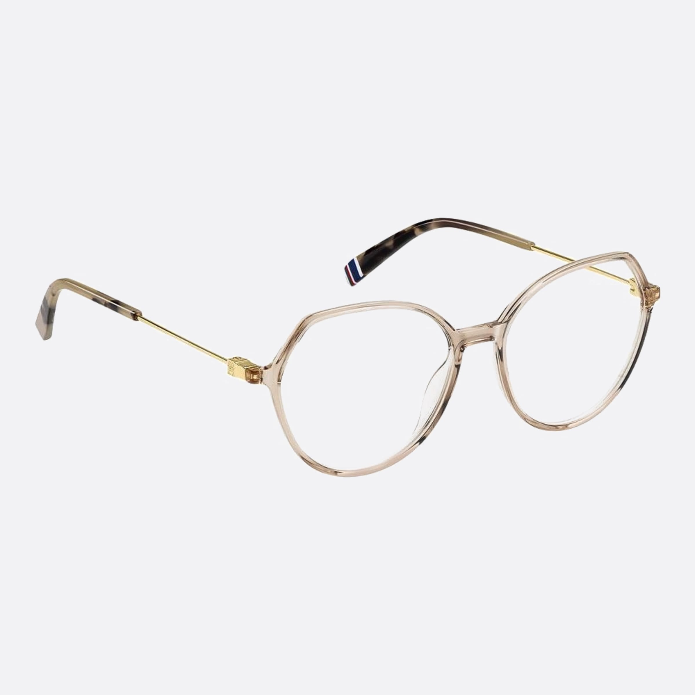 Tommy 54mm Hilfiger Fwm Brown Geometric Women Eyeglasses - Detail View