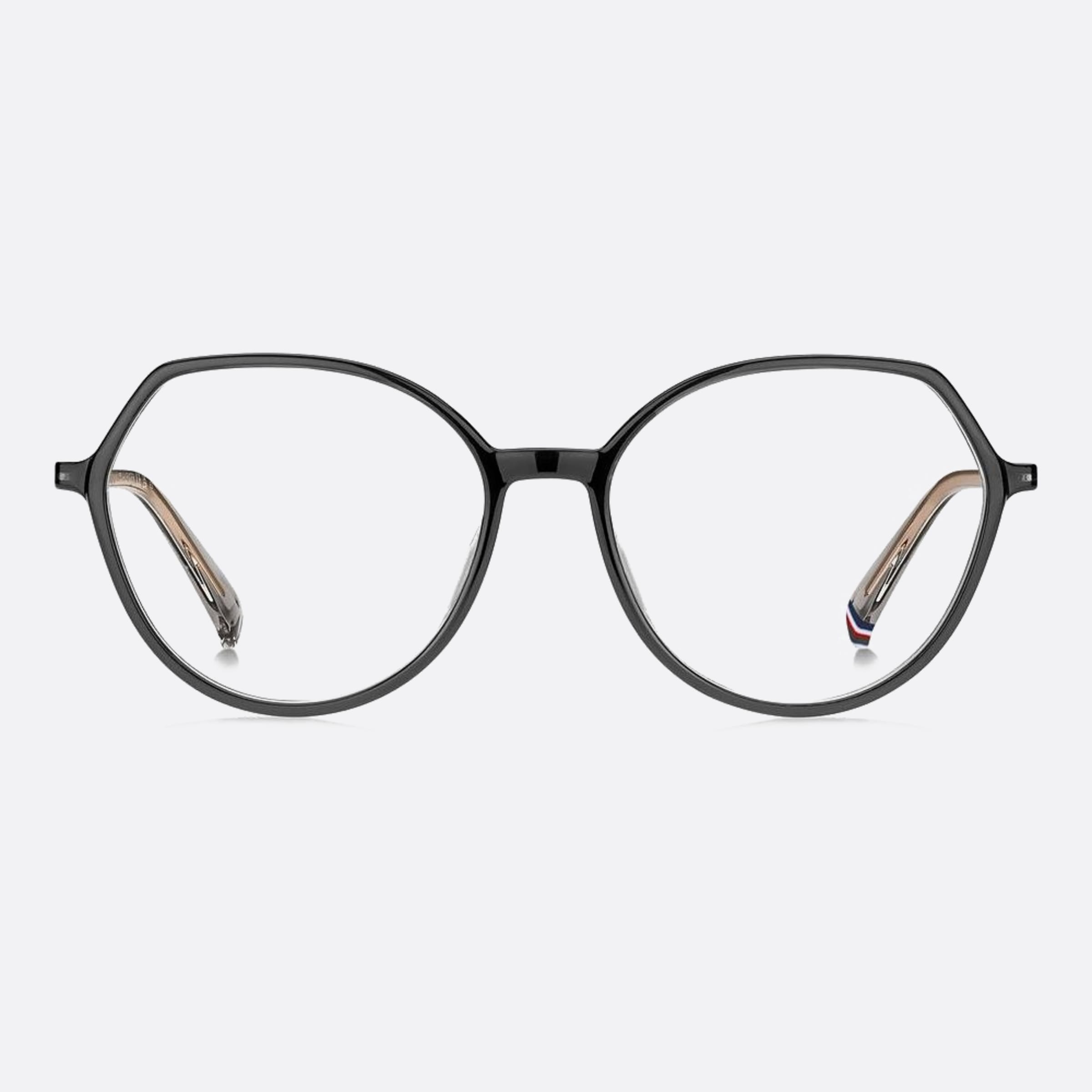 Tommy 54mm Hilfiger Kb7 Grey Geometric Women Eyeglasses - Main View