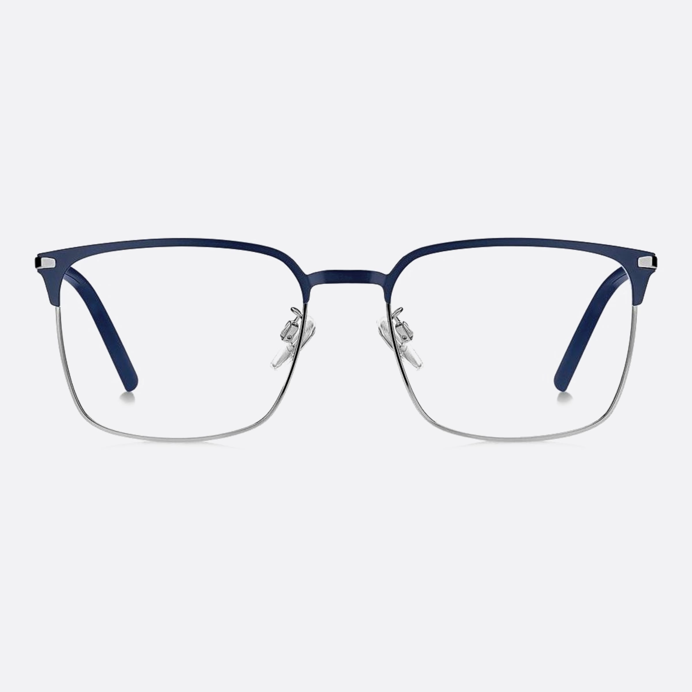 Tommy 54mm Hilfiger Ku0 Blue Squared Men Eyeglasses - Main View