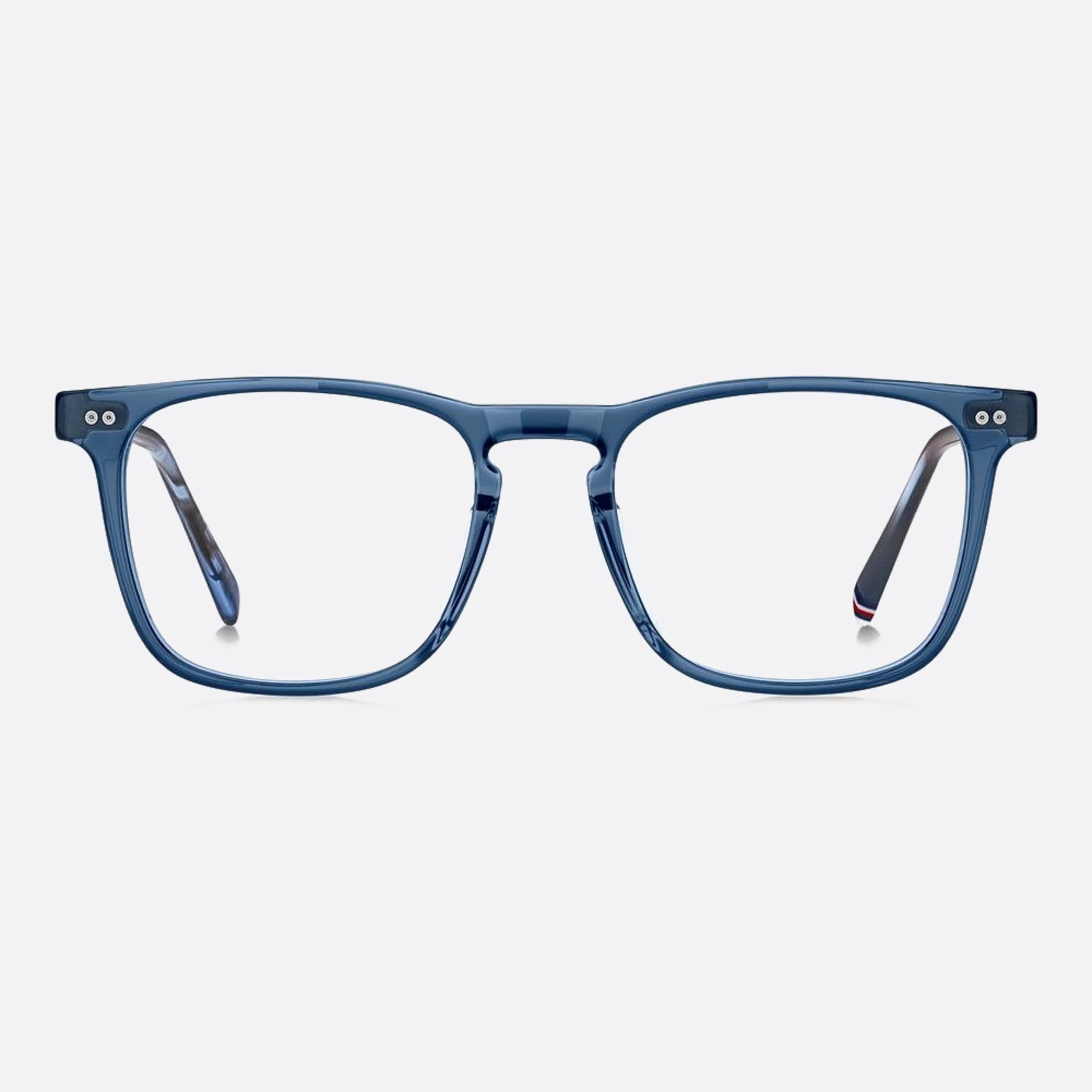 Tommy 53mm Hilfiger Pjp Blue Squared Men Eyeglasses - Main View