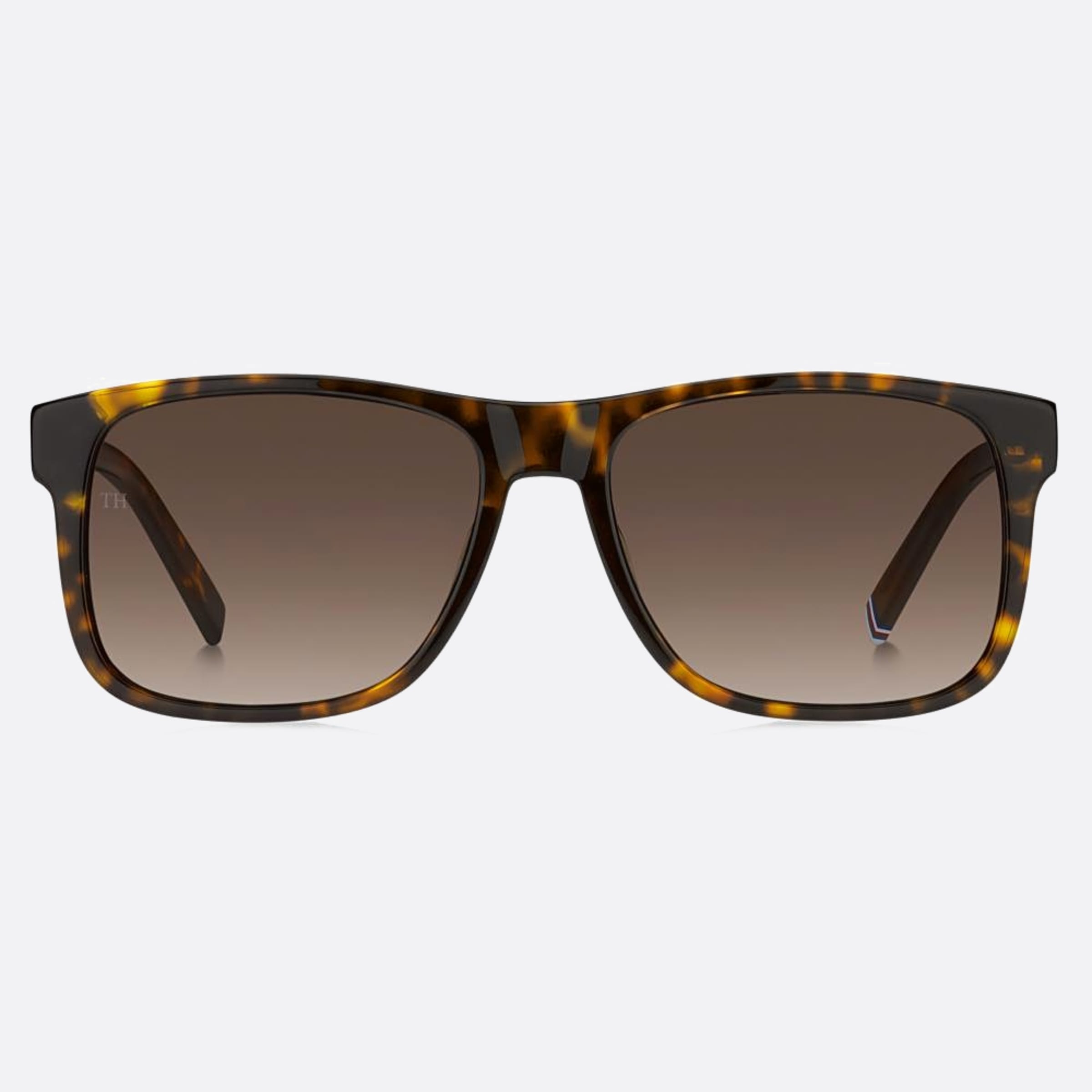 Tommy 57mm Hilfiger Havana Squared Men Sunglasses - Main View