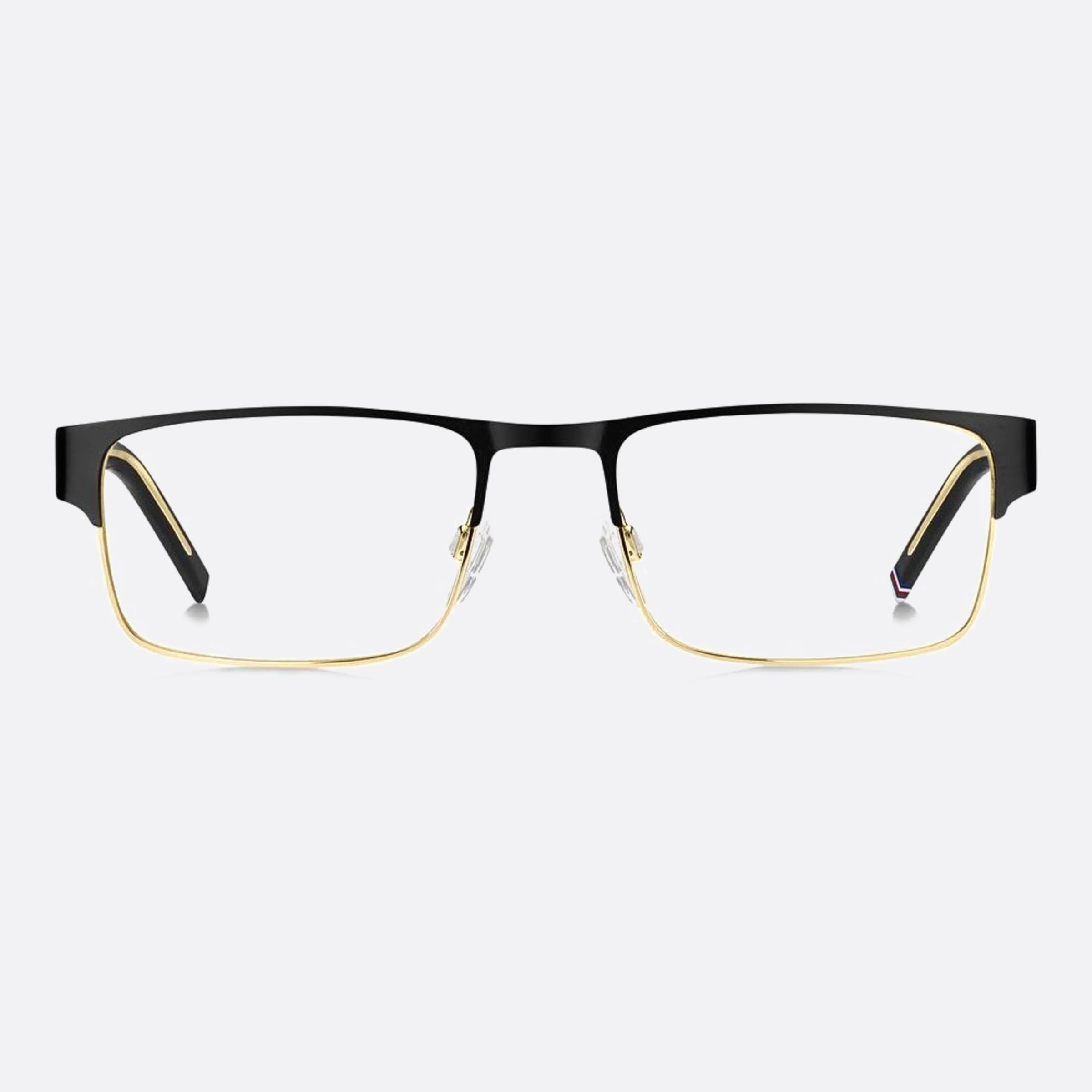 Tommy 55mm Hilfiger I46 Black Rectangle Men Eyeglasses - Main View
