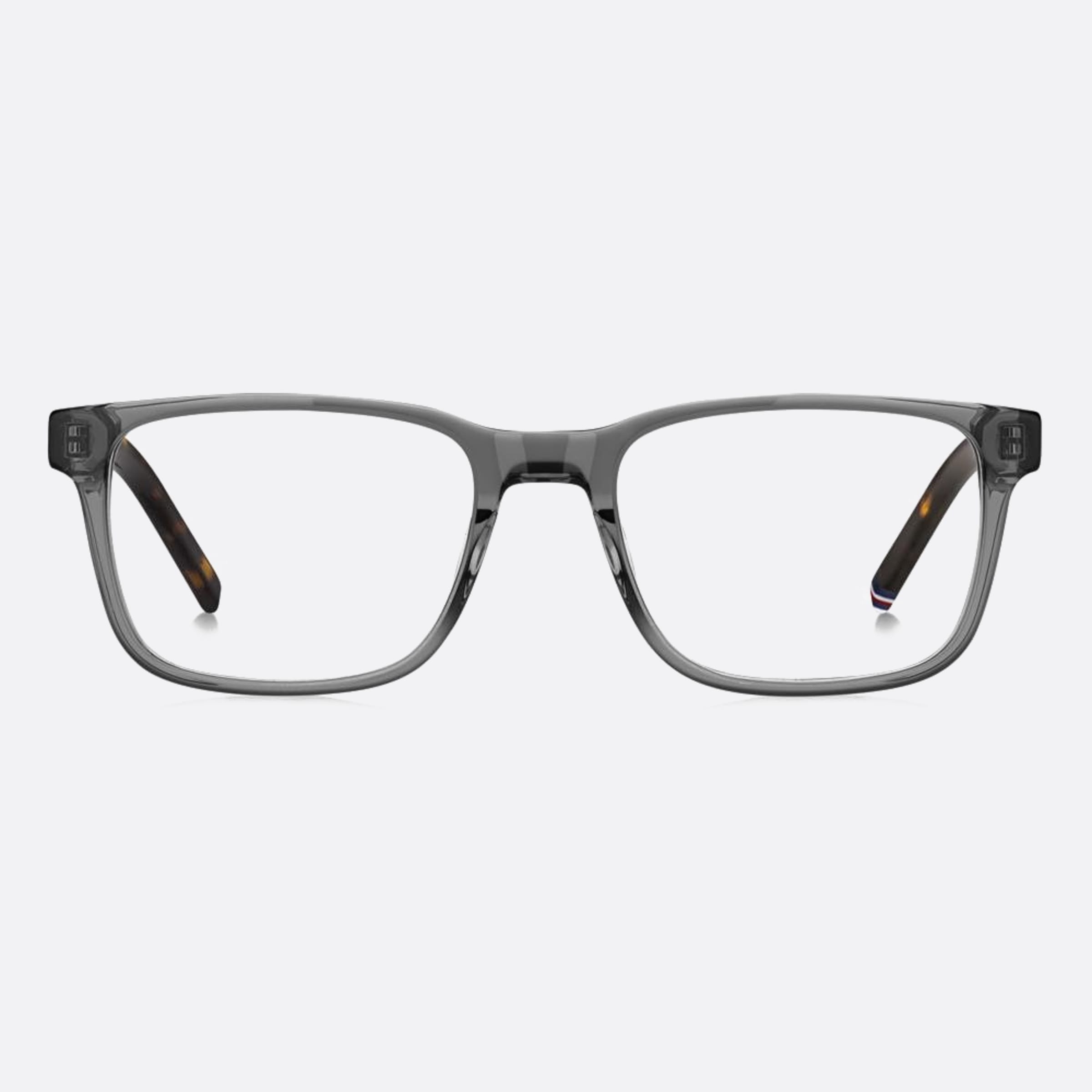 Tommy 54mm Hilfiger Kb7 Grey Squared Men Eyeglasses - Main View