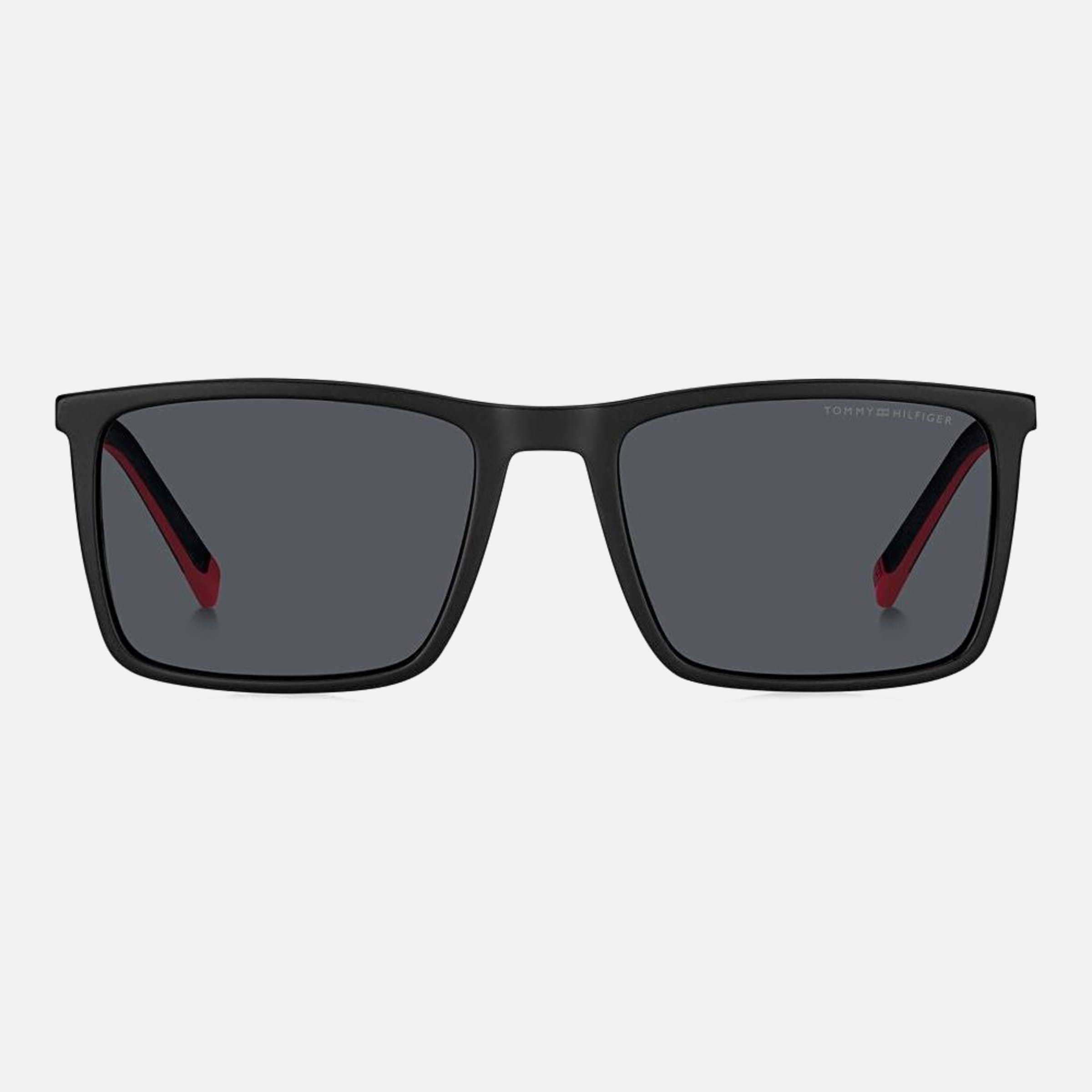 Tommy 55mm Hilfiger Black Squared Men Sunglasses - Main View