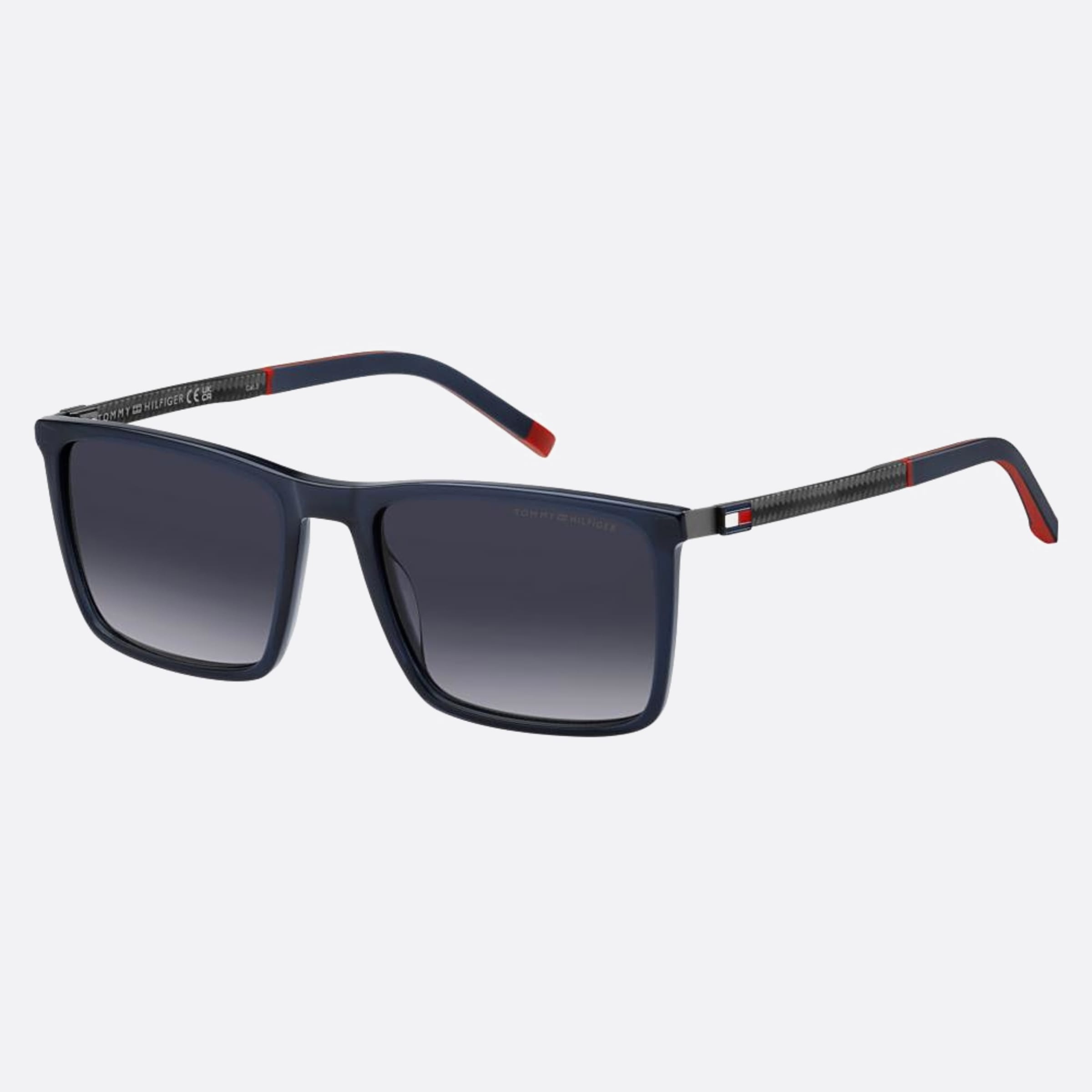 Tommy 55mm Hilfiger Pjp Blue Squared Men Sunglasses - Side View