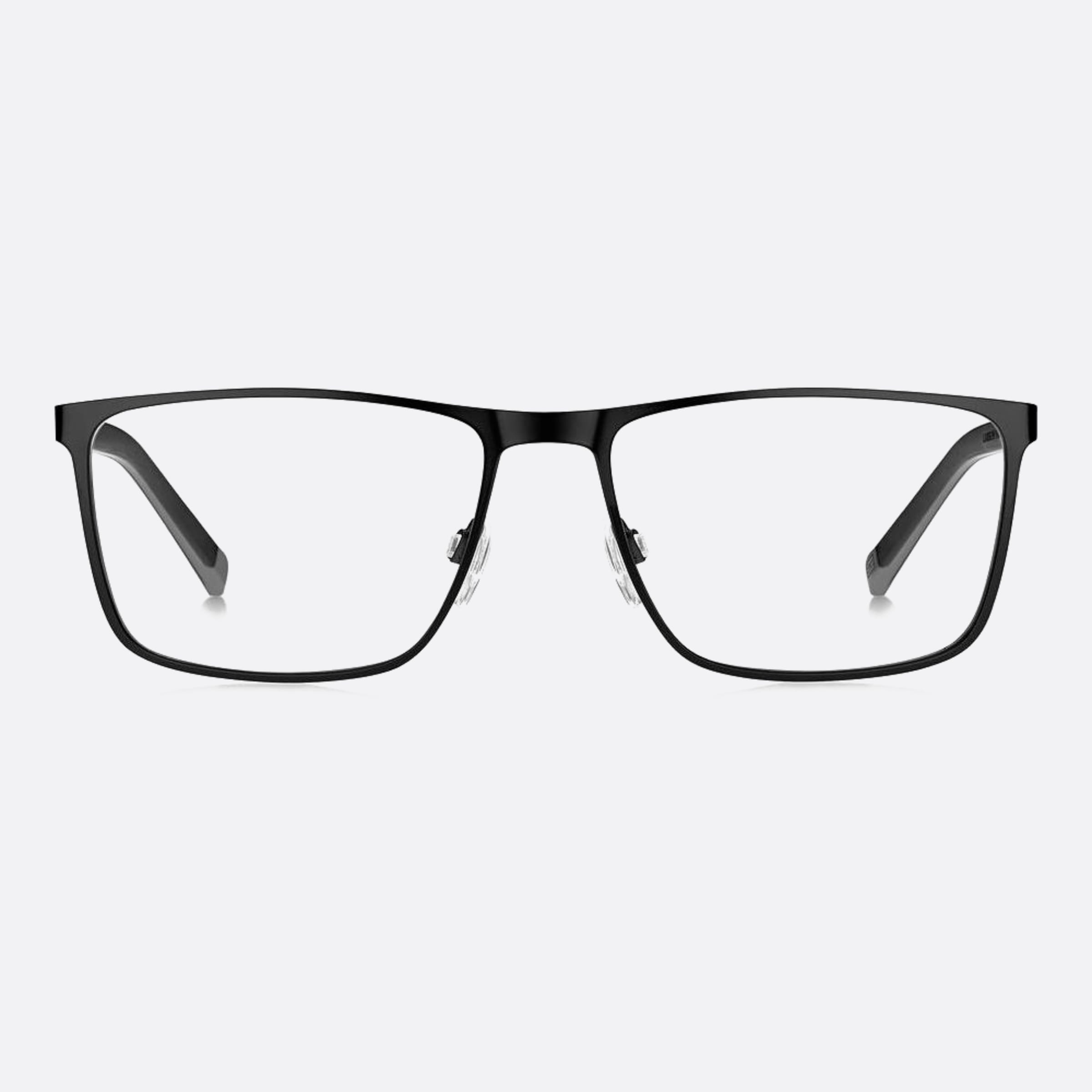Tommy 58mm Hilfiger Black Squared Men Eyeglasses - Main View