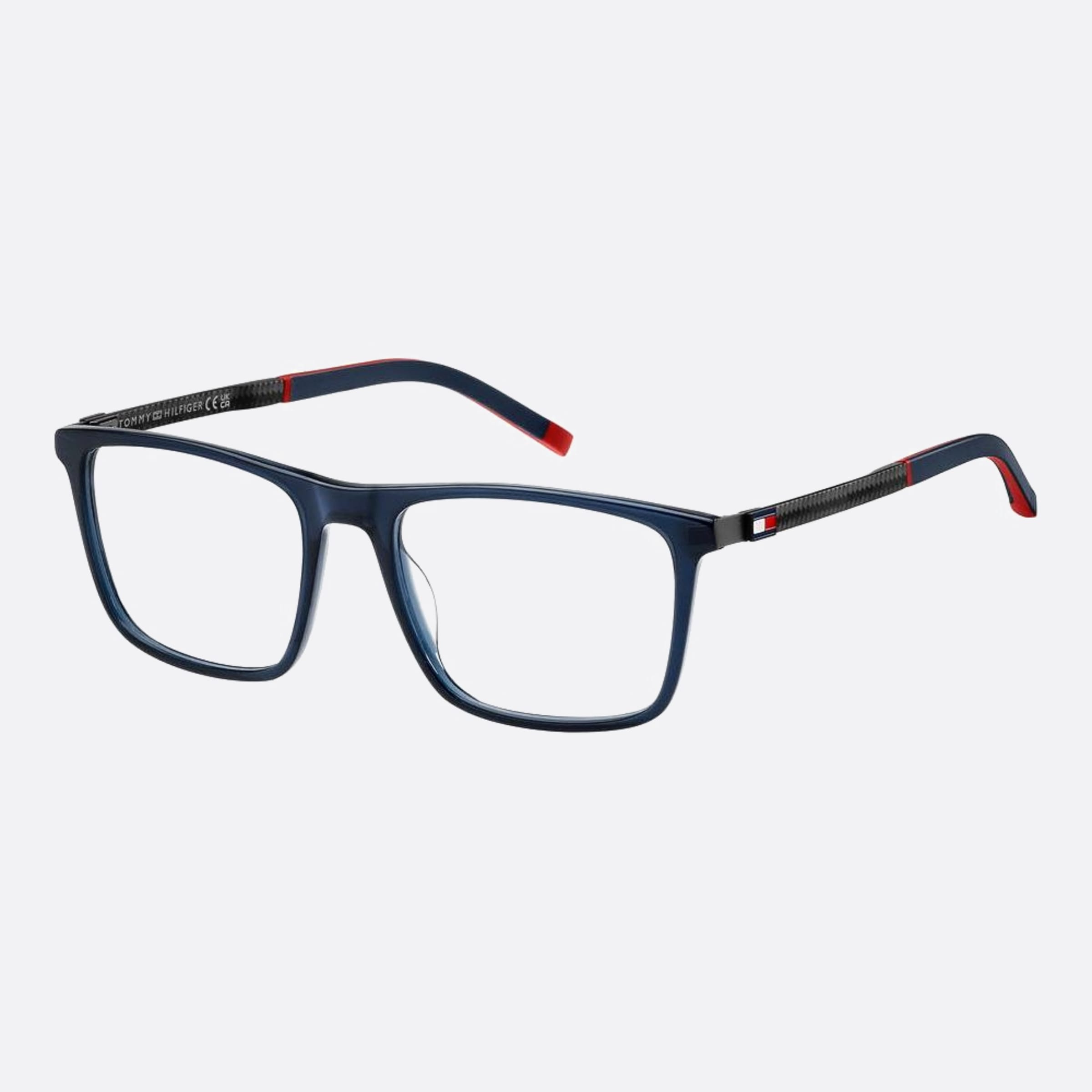 Tommy 53mm Hilfiger Pjp White Rectangle Men Eyeglasses - Side View