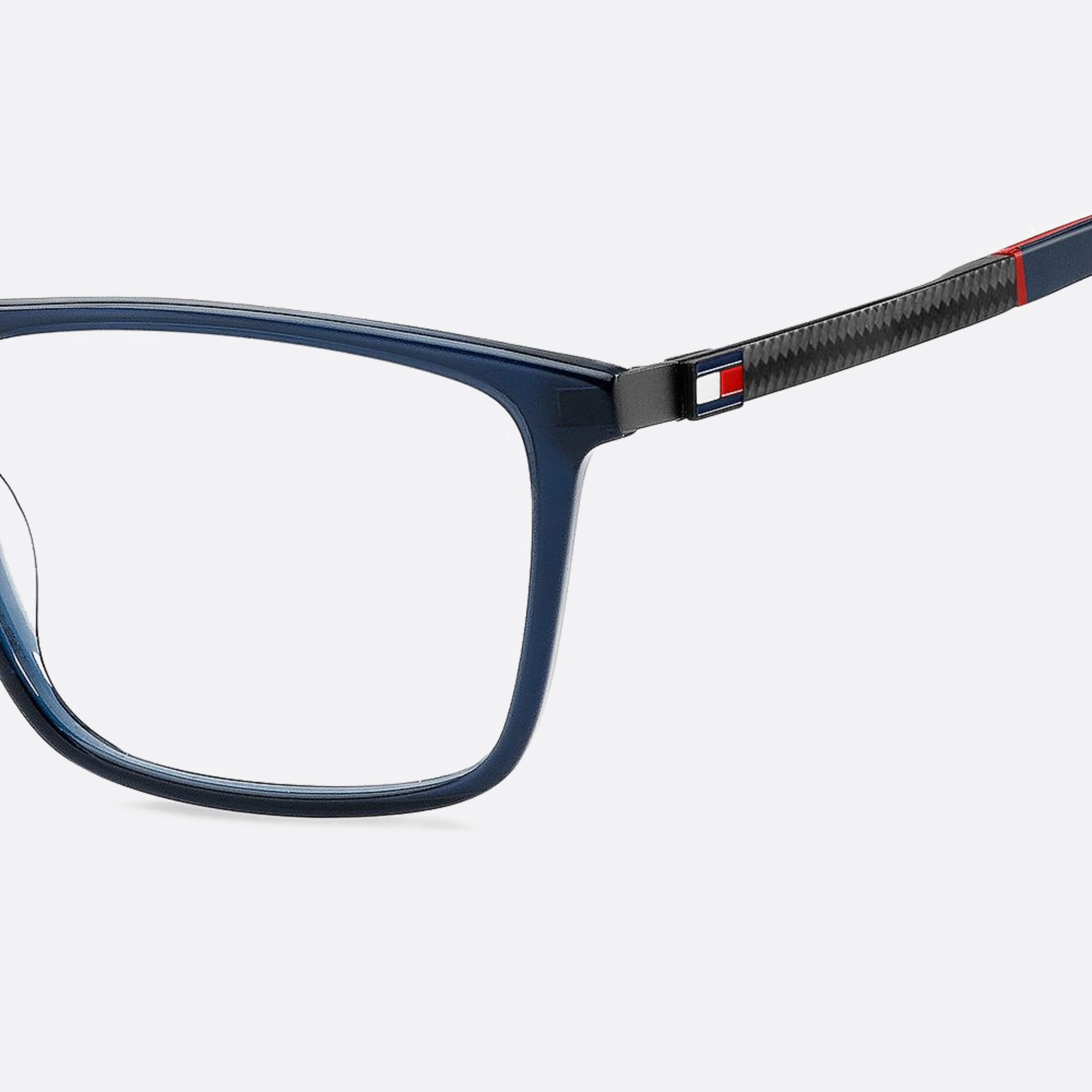 Tommy 53mm Hilfiger Pjp White Rectangle Men Eyeglasses - Detail View