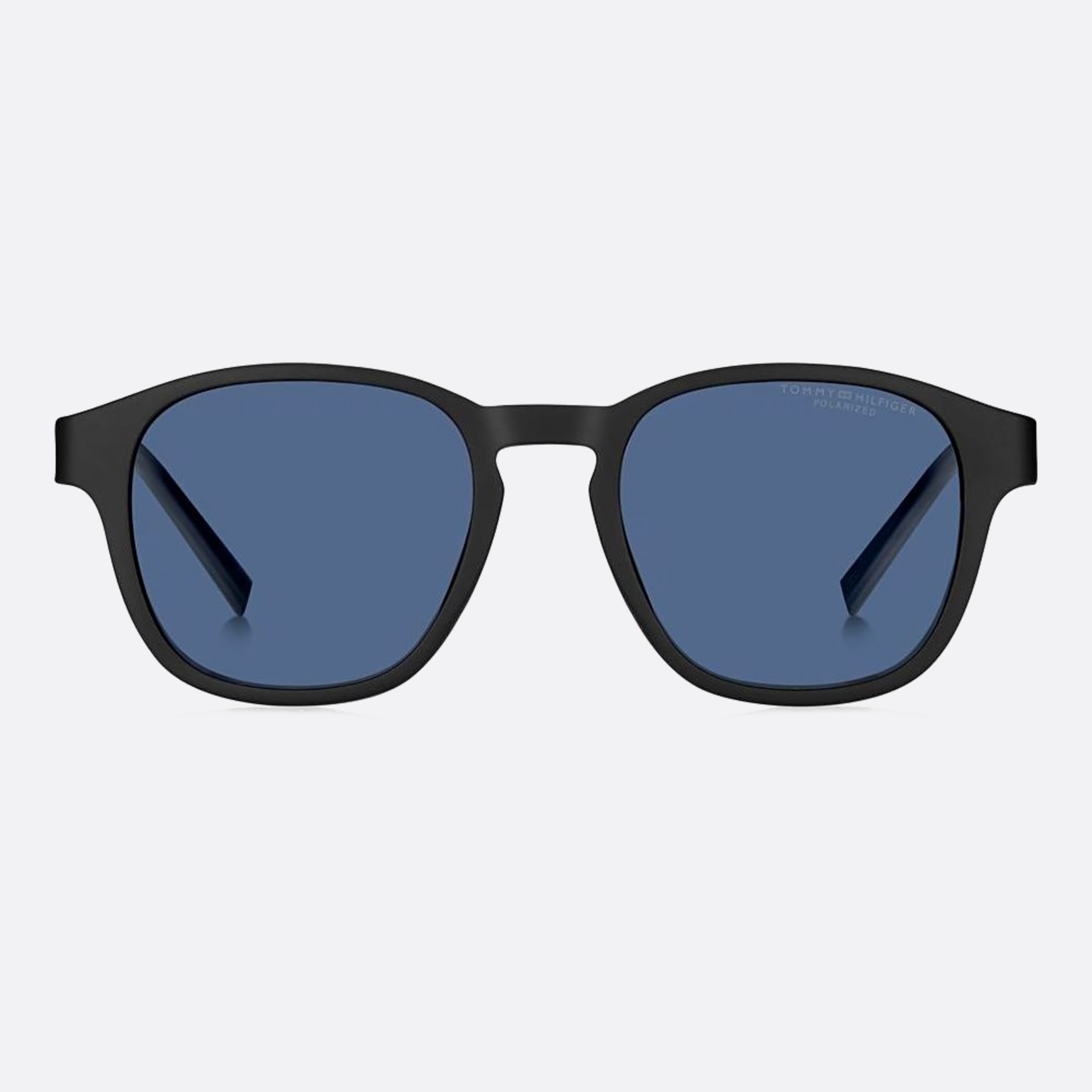Tommy 50mm Hilfiger Black Squared Men Sunglasses - Main View