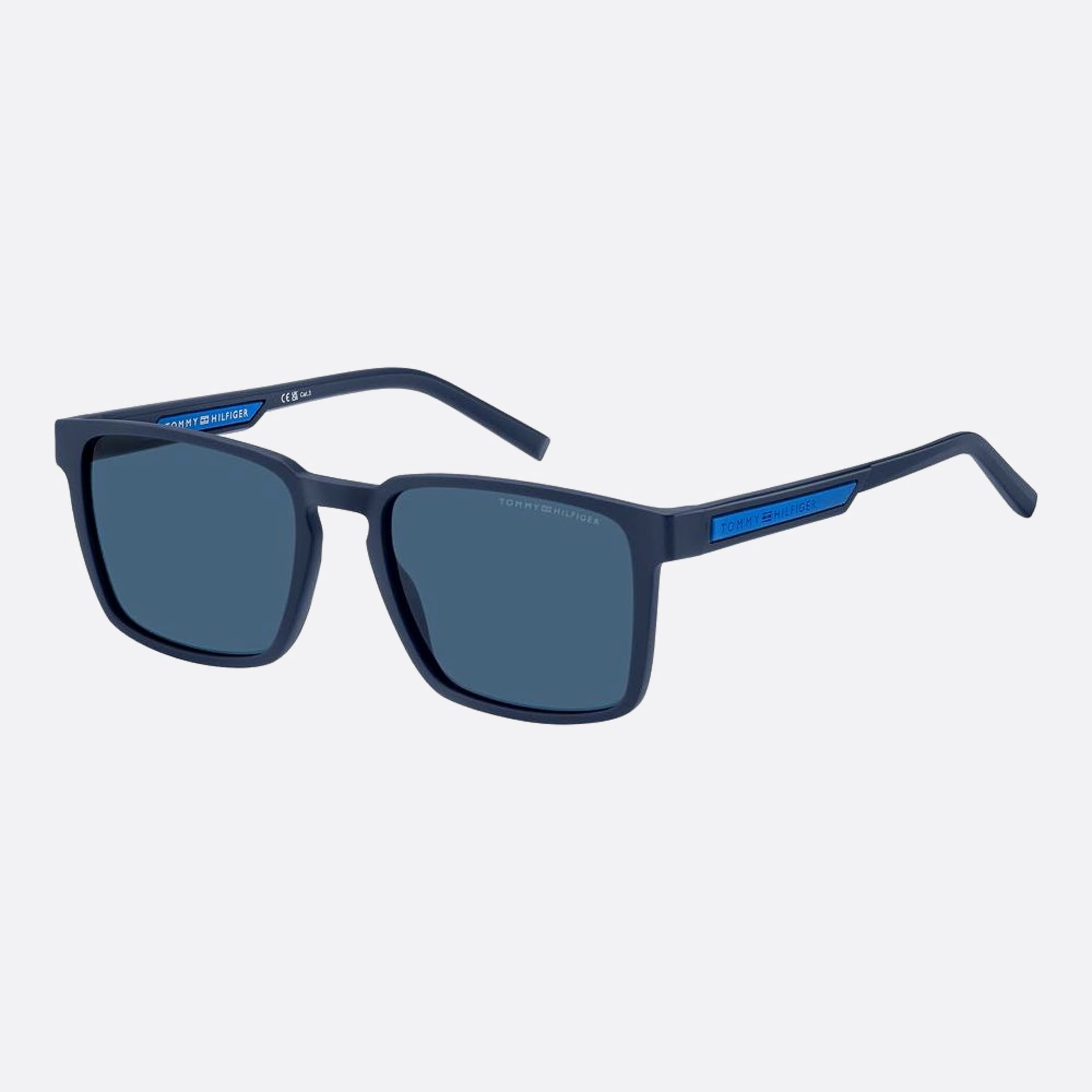 Tommy 55mm Hilfiger Fll Blue Squared Men Sunglasses - Main View