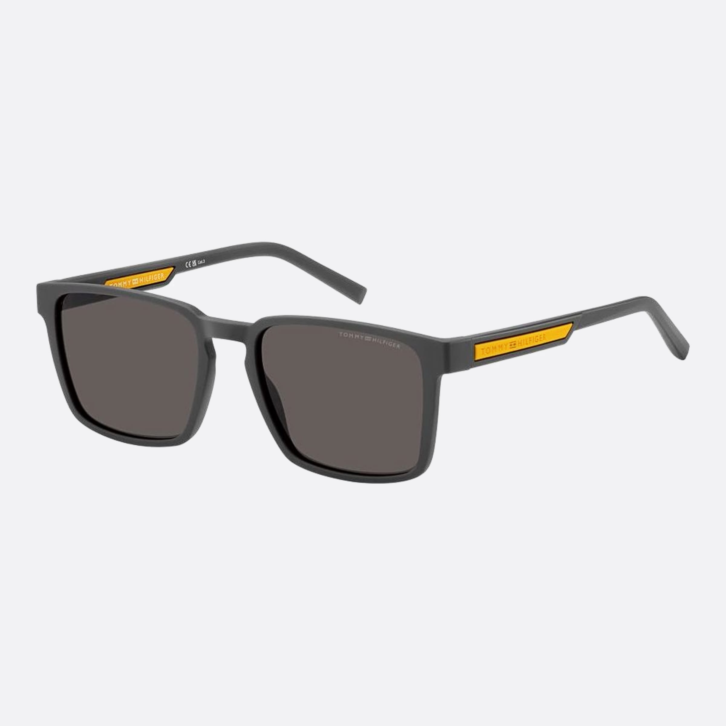 Tommy 55mm Hilfiger Fre Grey Squared Men Sunglasses - Side View